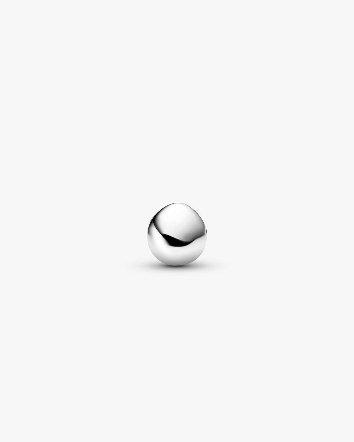 Maria Black Flynn Huggie Single Earring in 925 sterling silver, front view