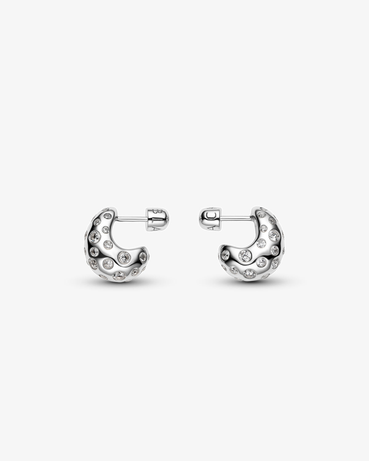 Maria Black Tryvann Popcorn Single Earring in 925 sterling silver, pair view