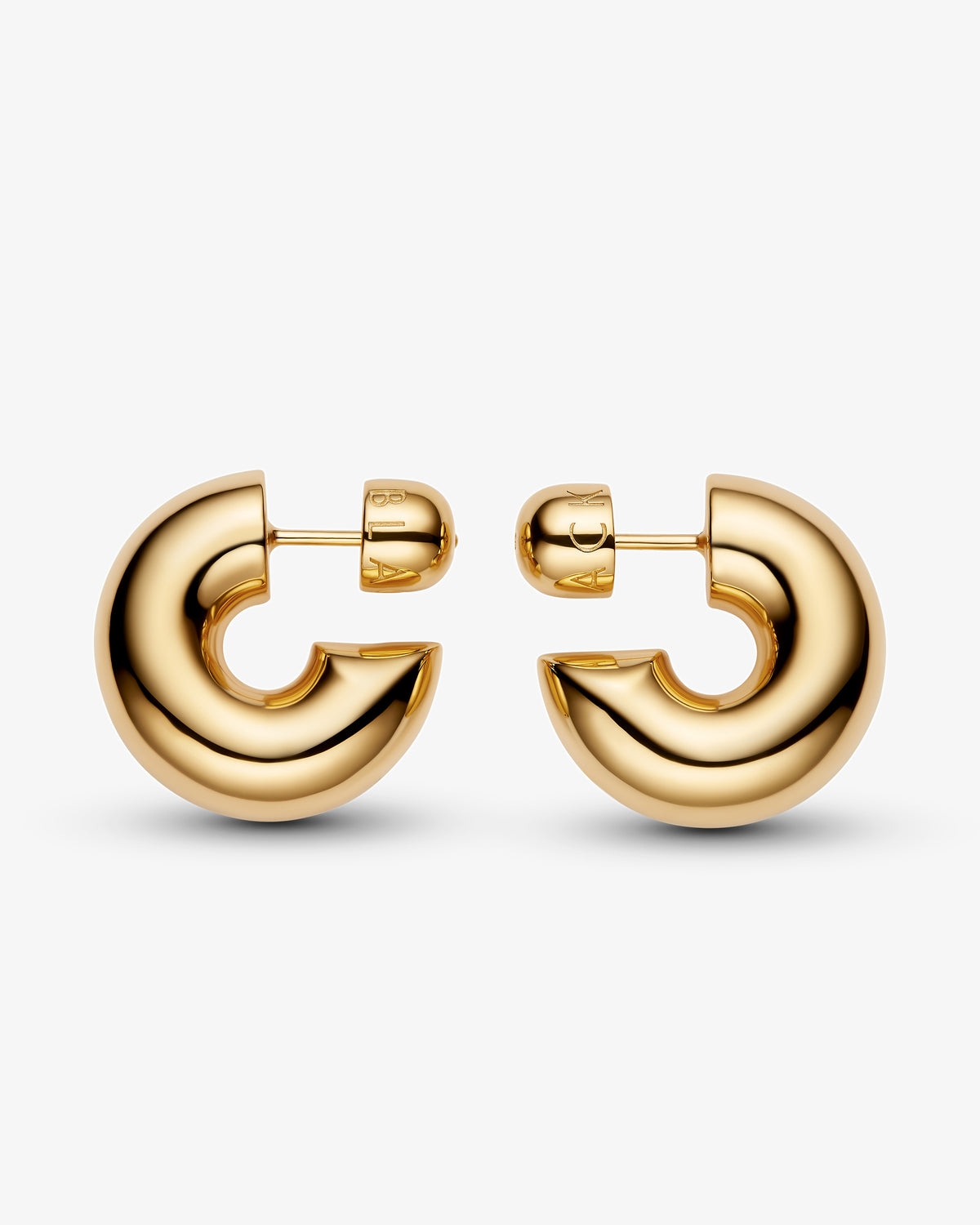 Maria Black Prima Large Hoops in gold-plated sterling silver