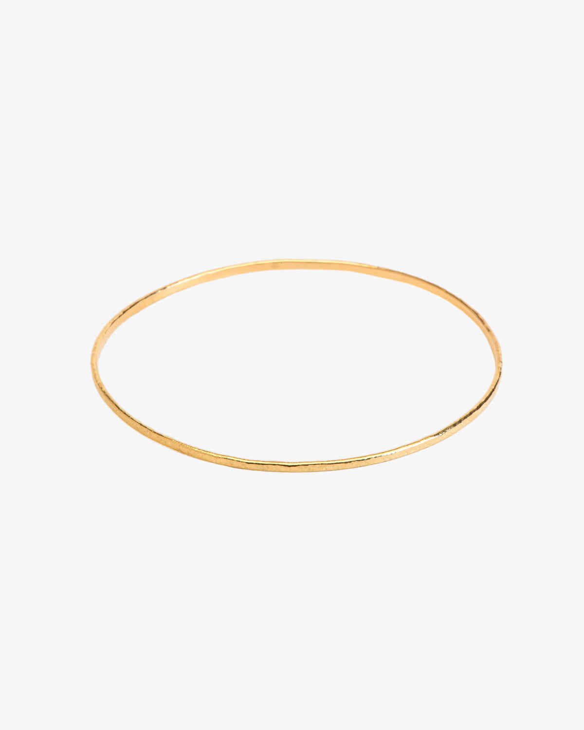 Wouters & Hendrix Gold 18K Gold Hammered Bangle Bracelet