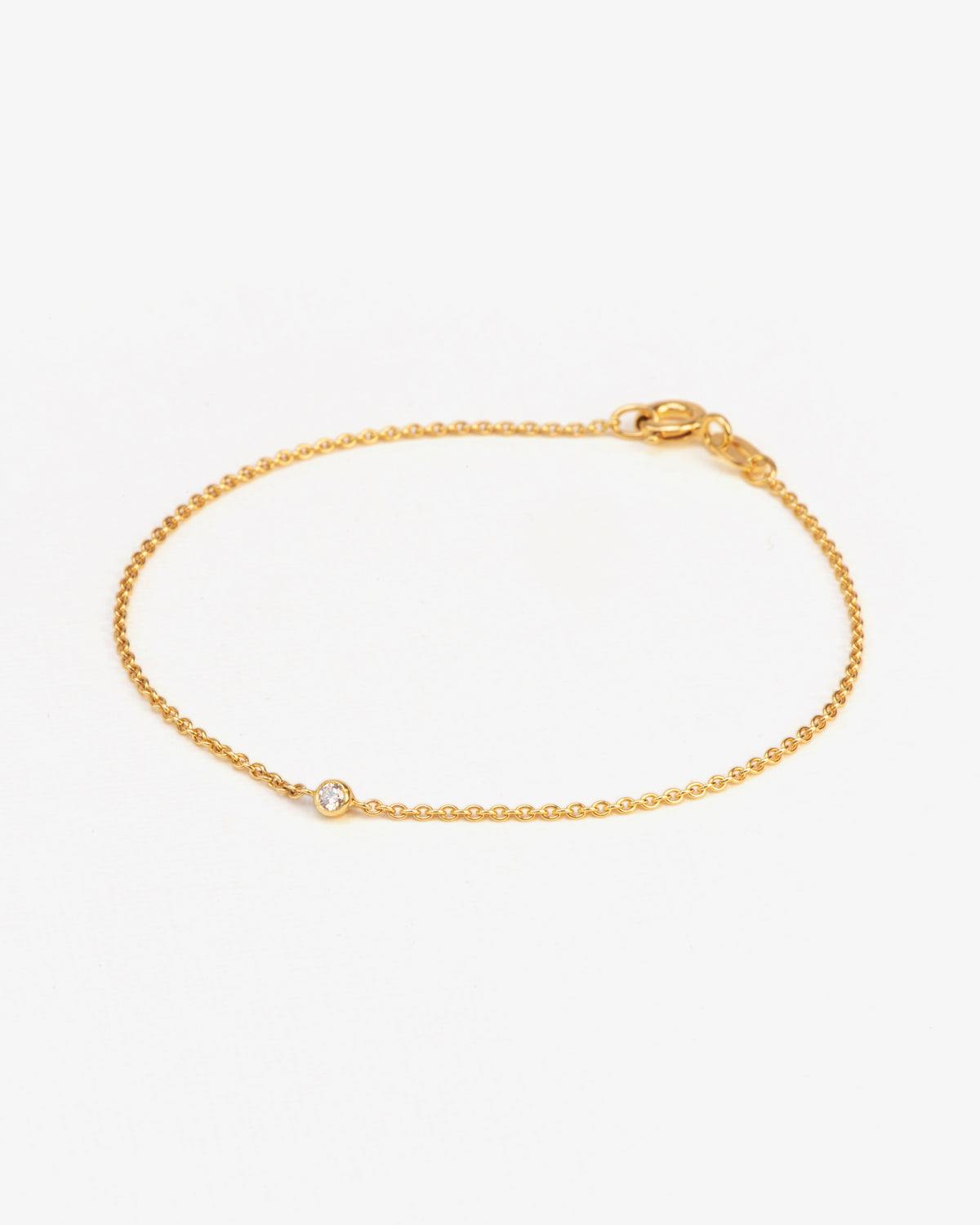Wouters & Hendrix Gold 18K Gold Diamond Chain Bracelet