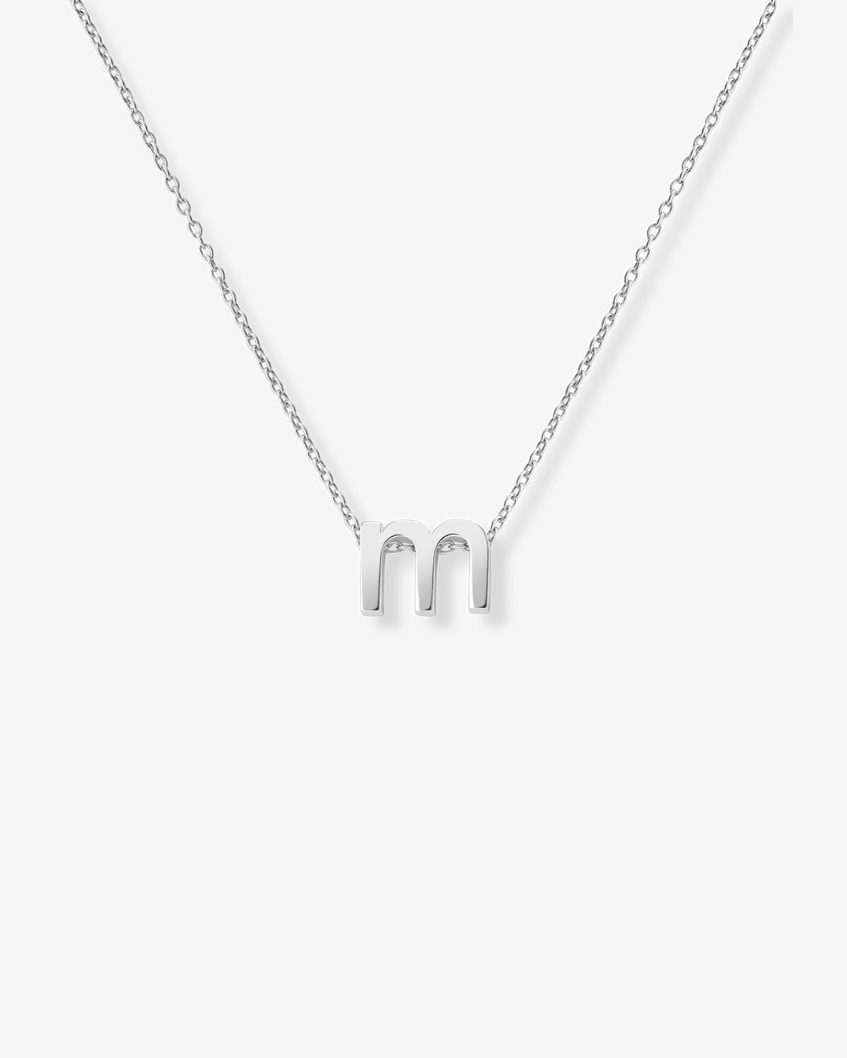 Le gramme 1g polished alphabet necklace