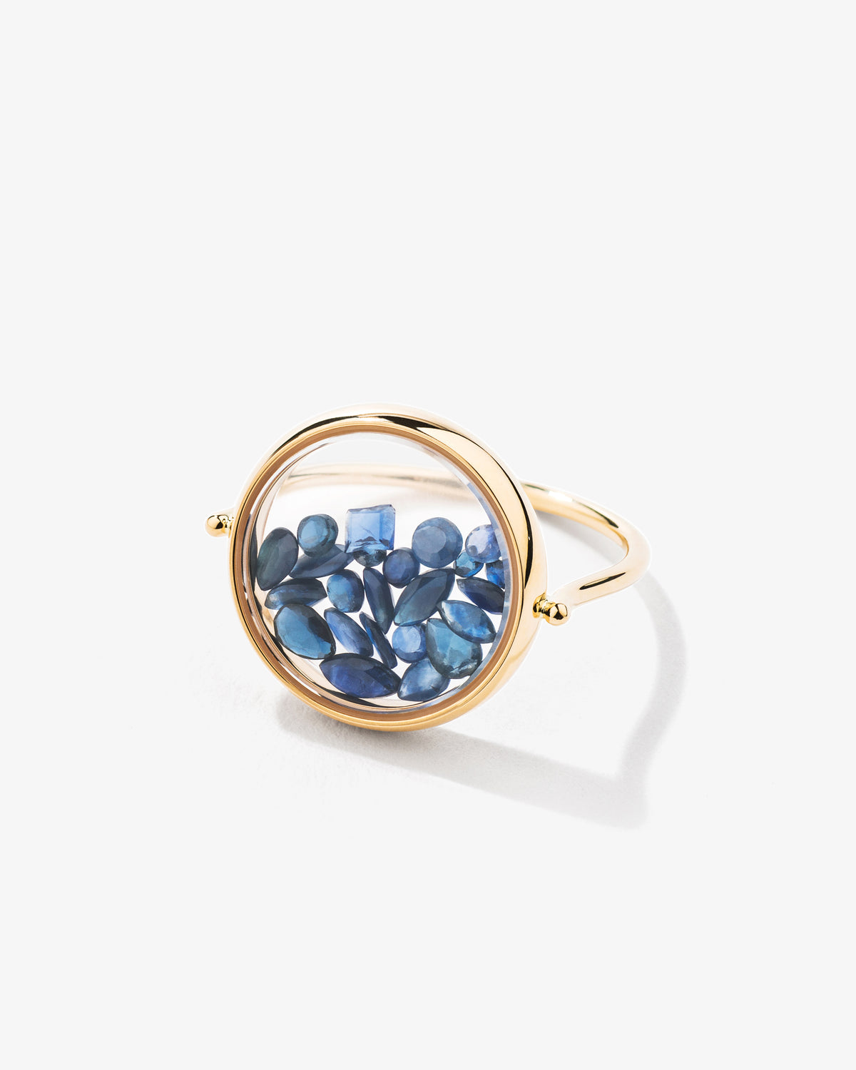 Aurelie Bidermann Fine 18K Gold Chivor Sapphire Ring