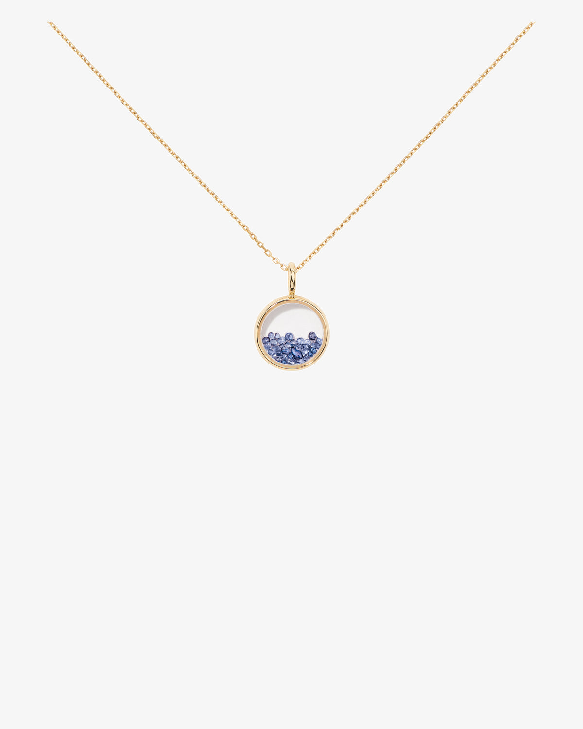 Aurelie Bidermann Fine 18K Gold Mini Chivor Sapphire Pendant