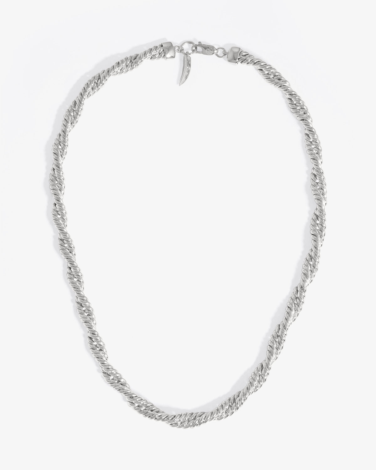 Missoma Marina Double Chain Necklace in silver-plated brass