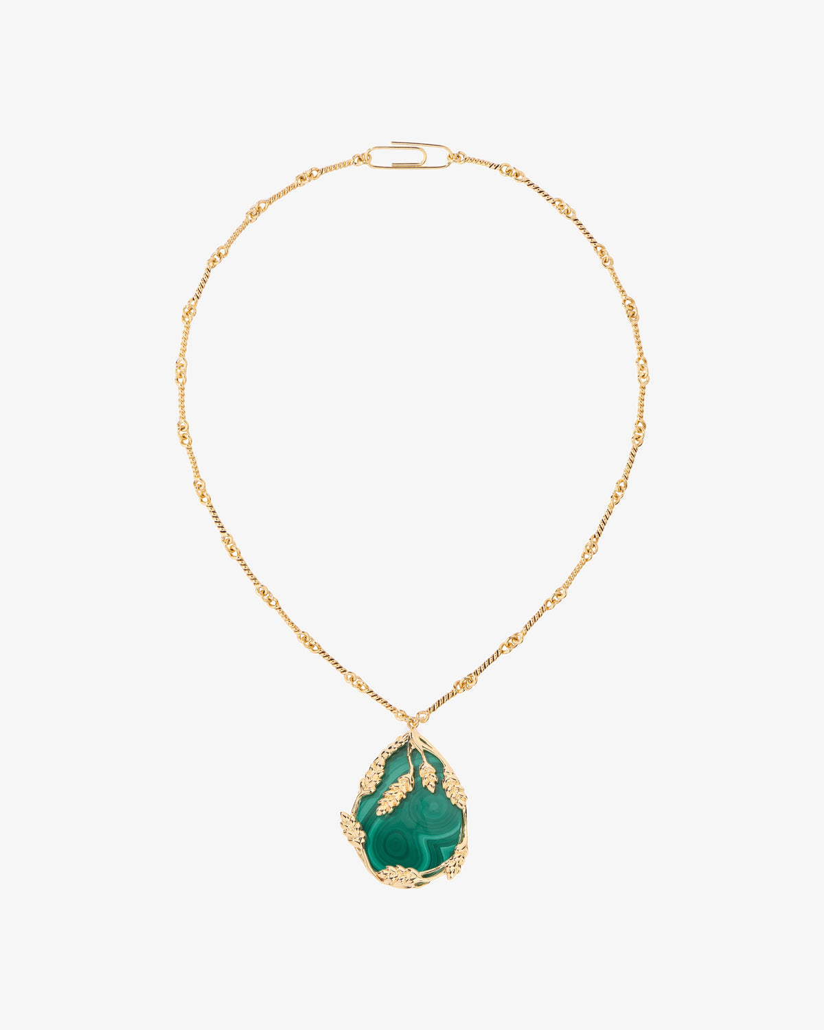 Aurelie Bidermann Francoise Malachite Necklace