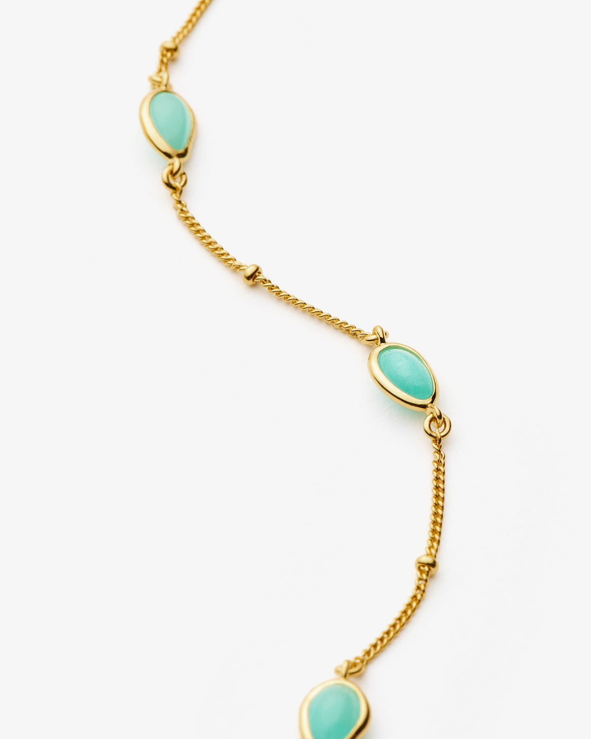 Missoma Magma Amazonite Charm Choker in gold-plated sterling silver, view 3