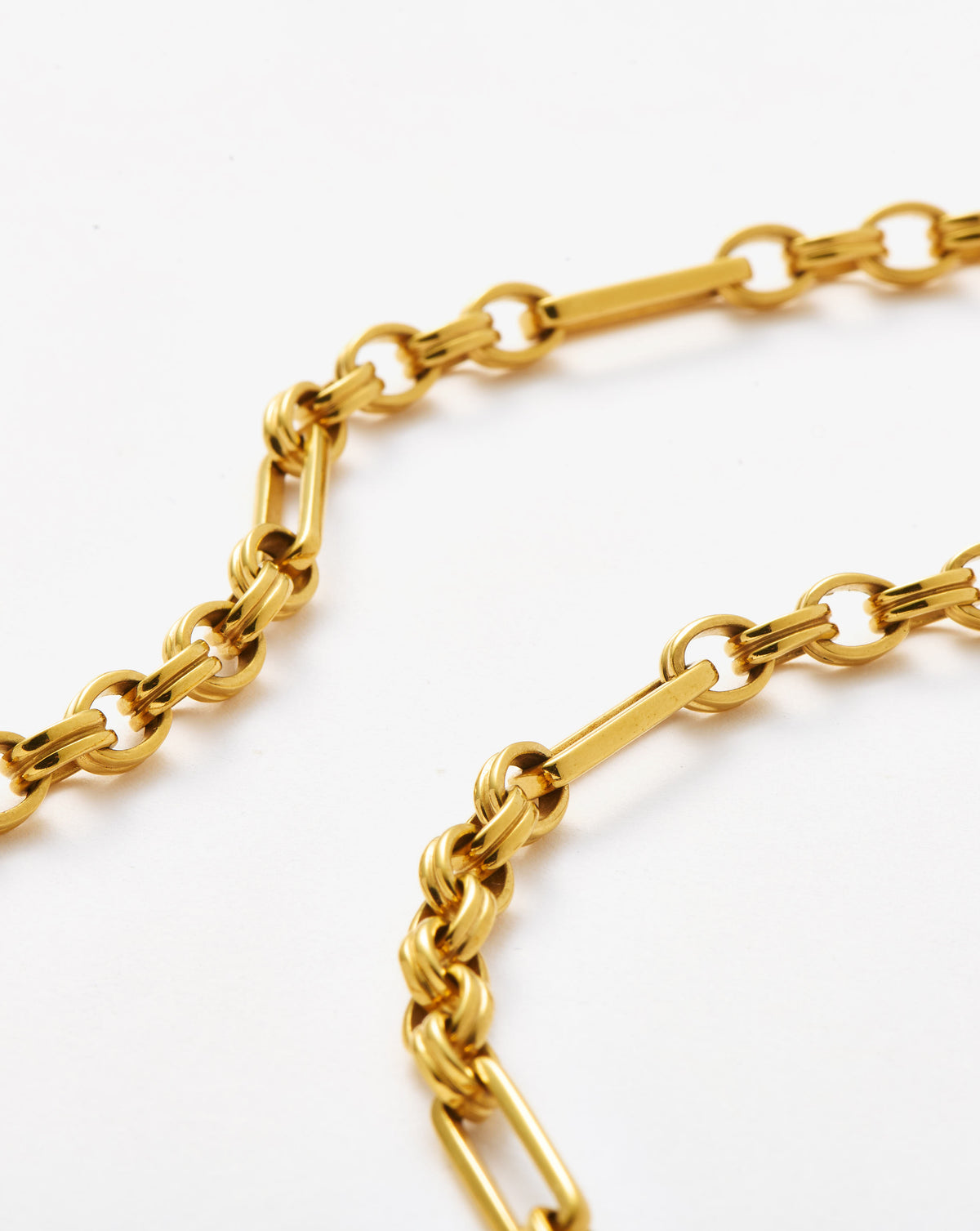 Missoma Axiom Chain Necklace in gold-plated brass, view 3