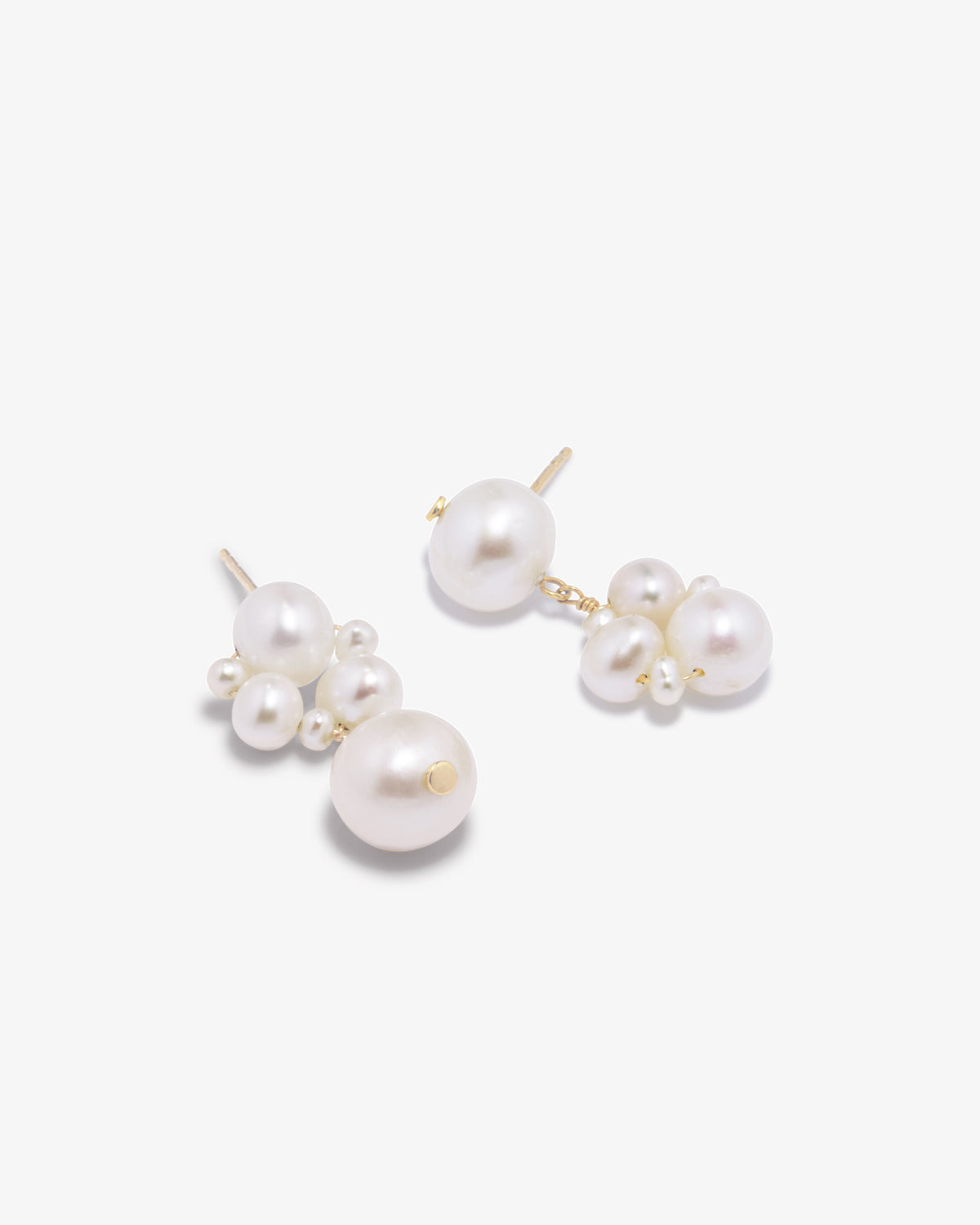 Completed Works – Inverted Pearls Earrings