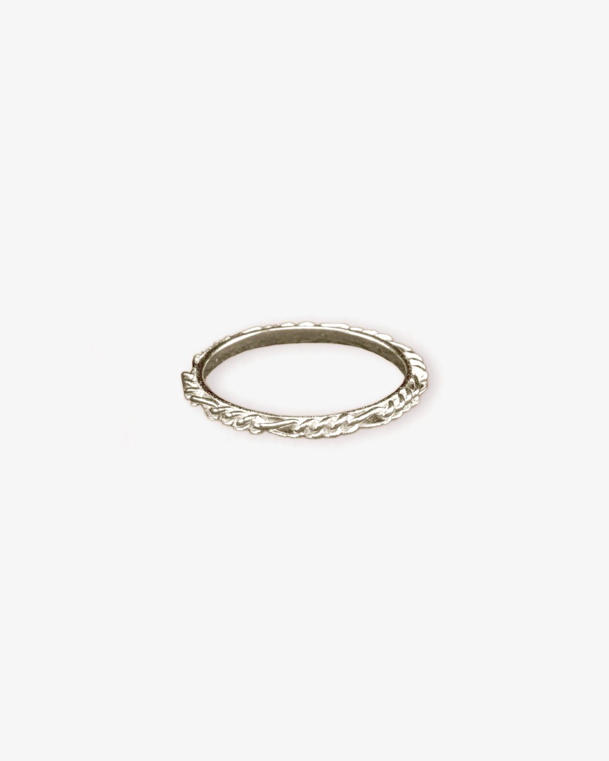Wouters & Hendrix Gold 18K White Gold Figaro Chain Ring