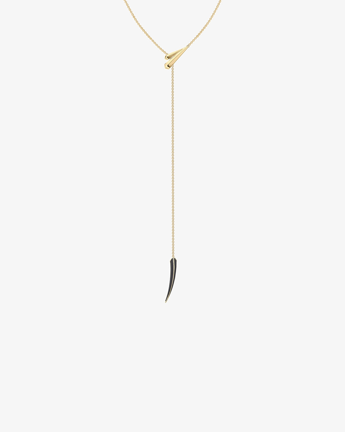 Shaun Leane Sabre Deco Long Jet Ceramic Necklace