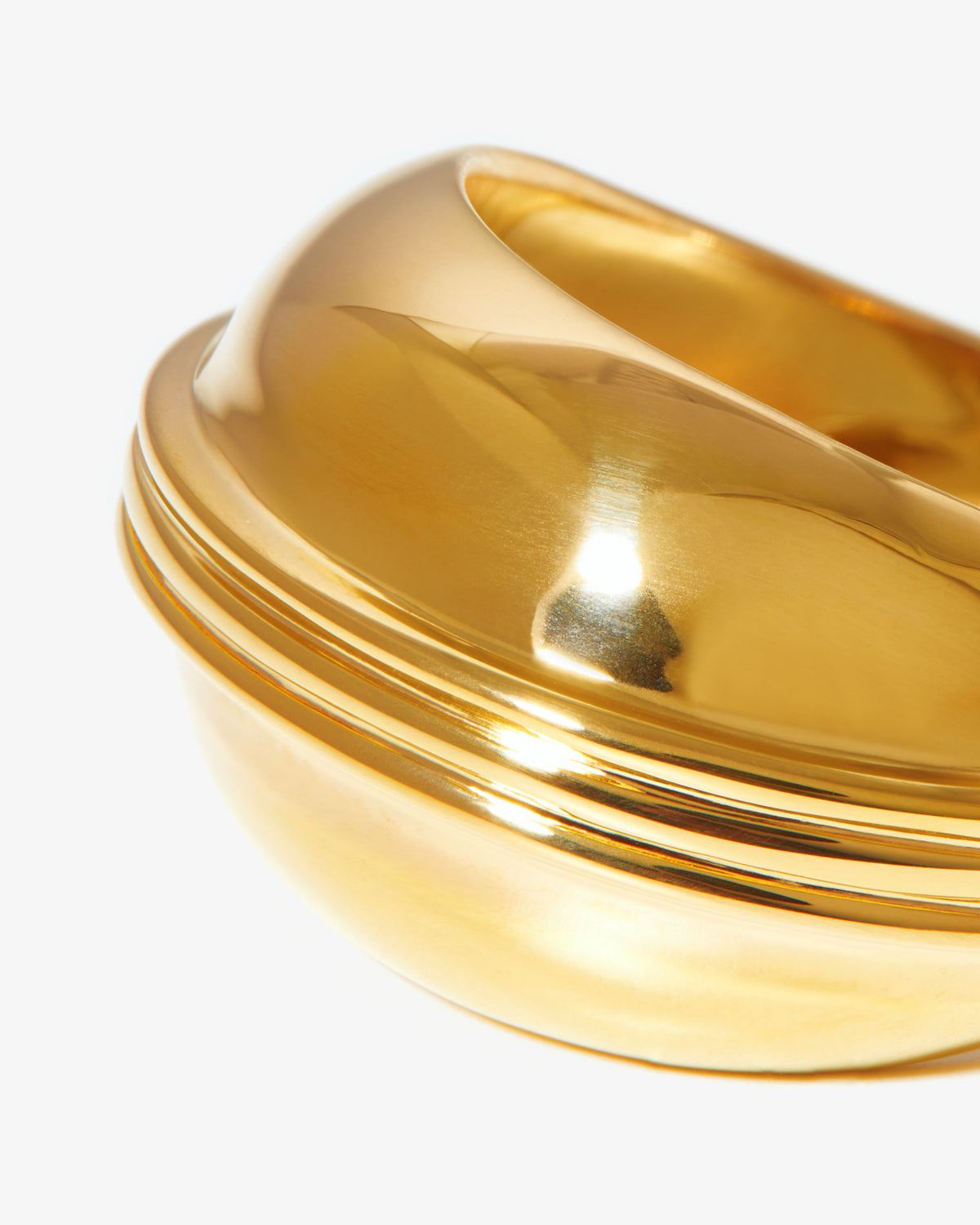 Missoma Domed Sphere Ring in gold-plated brass, view 2