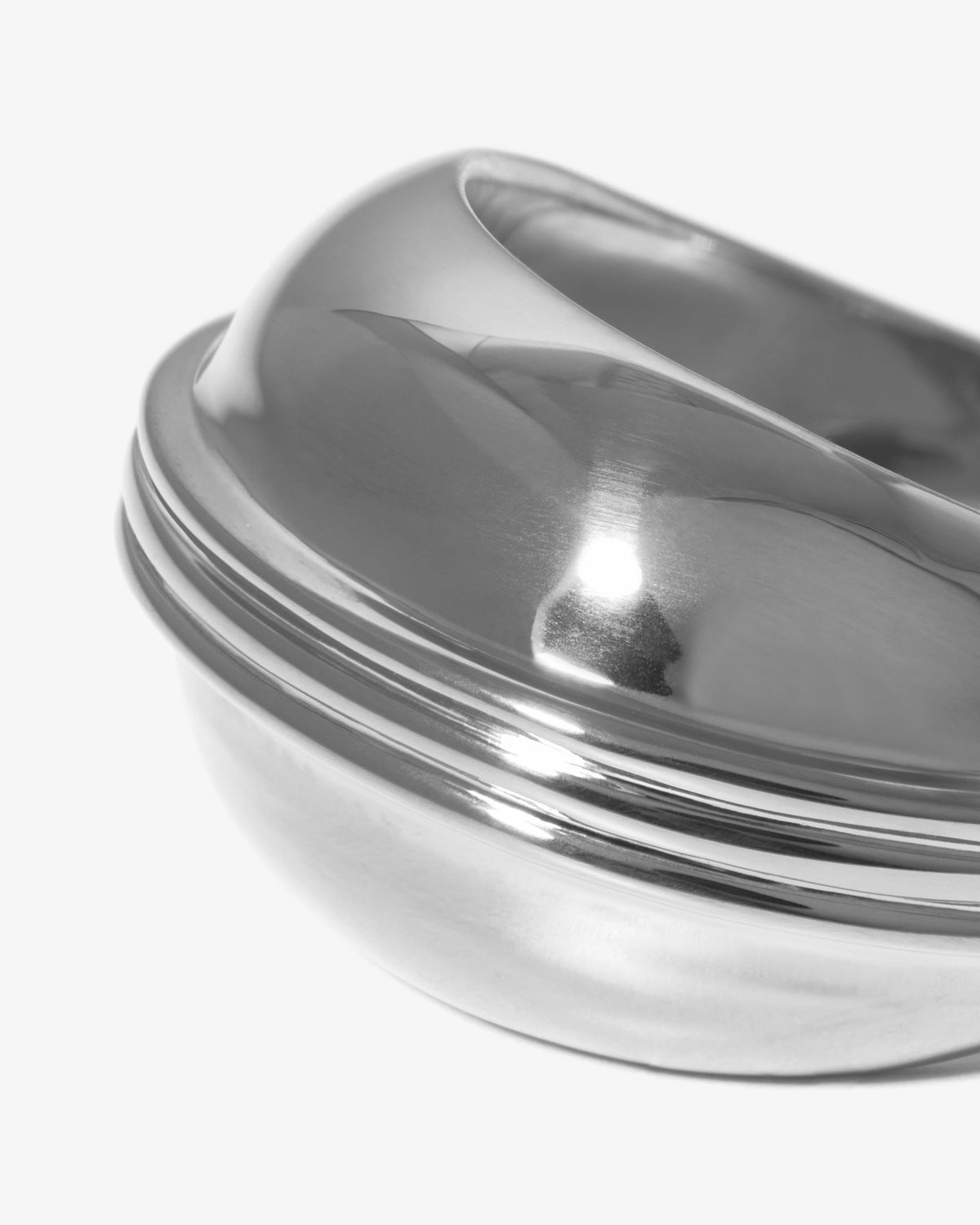 Missoma Domed Sphere Ring in silver-plated brass, view 2