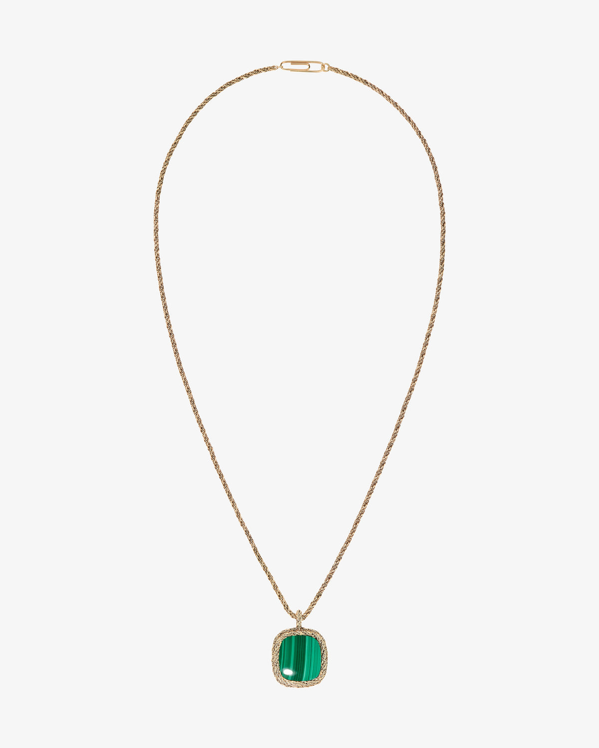 Aurelie Bidermann Malachite Miki Necklace