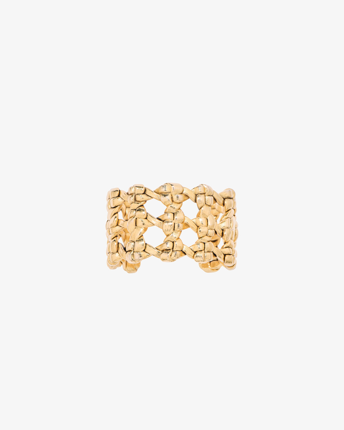 Aurelie Bidermann Sweeny Cuff Bracelet in gold-plated brass