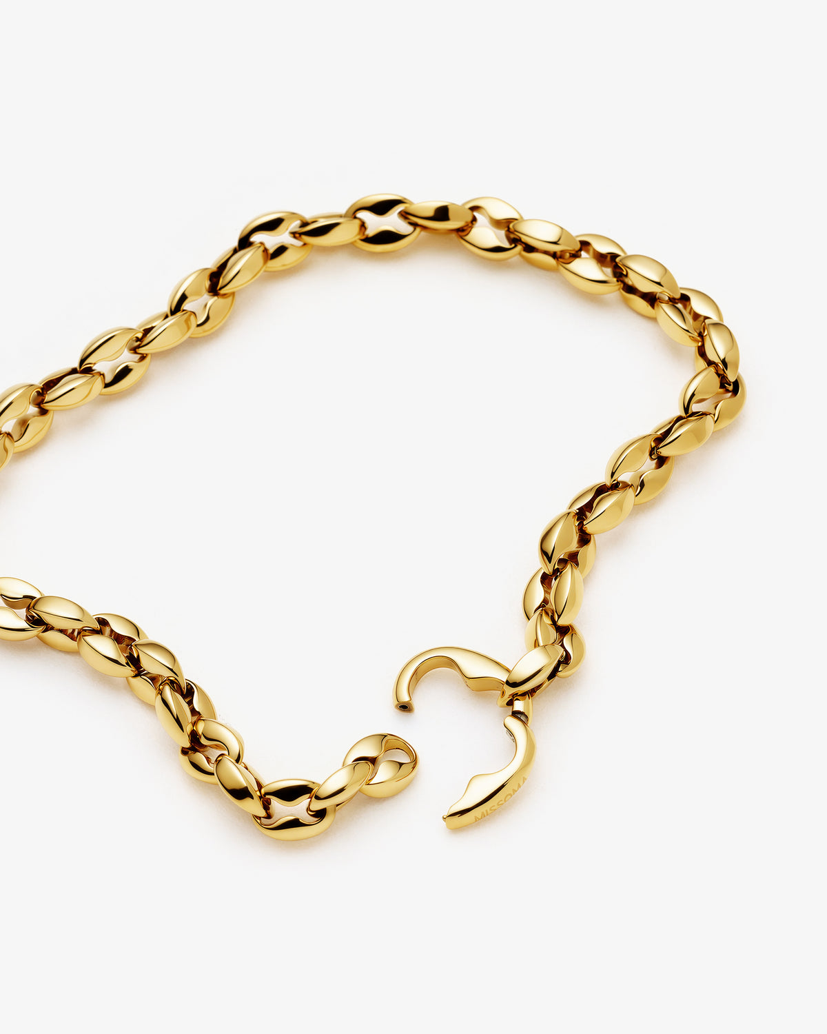 Missoma Mariner Chain Bracelet in gold-plated metal, third view