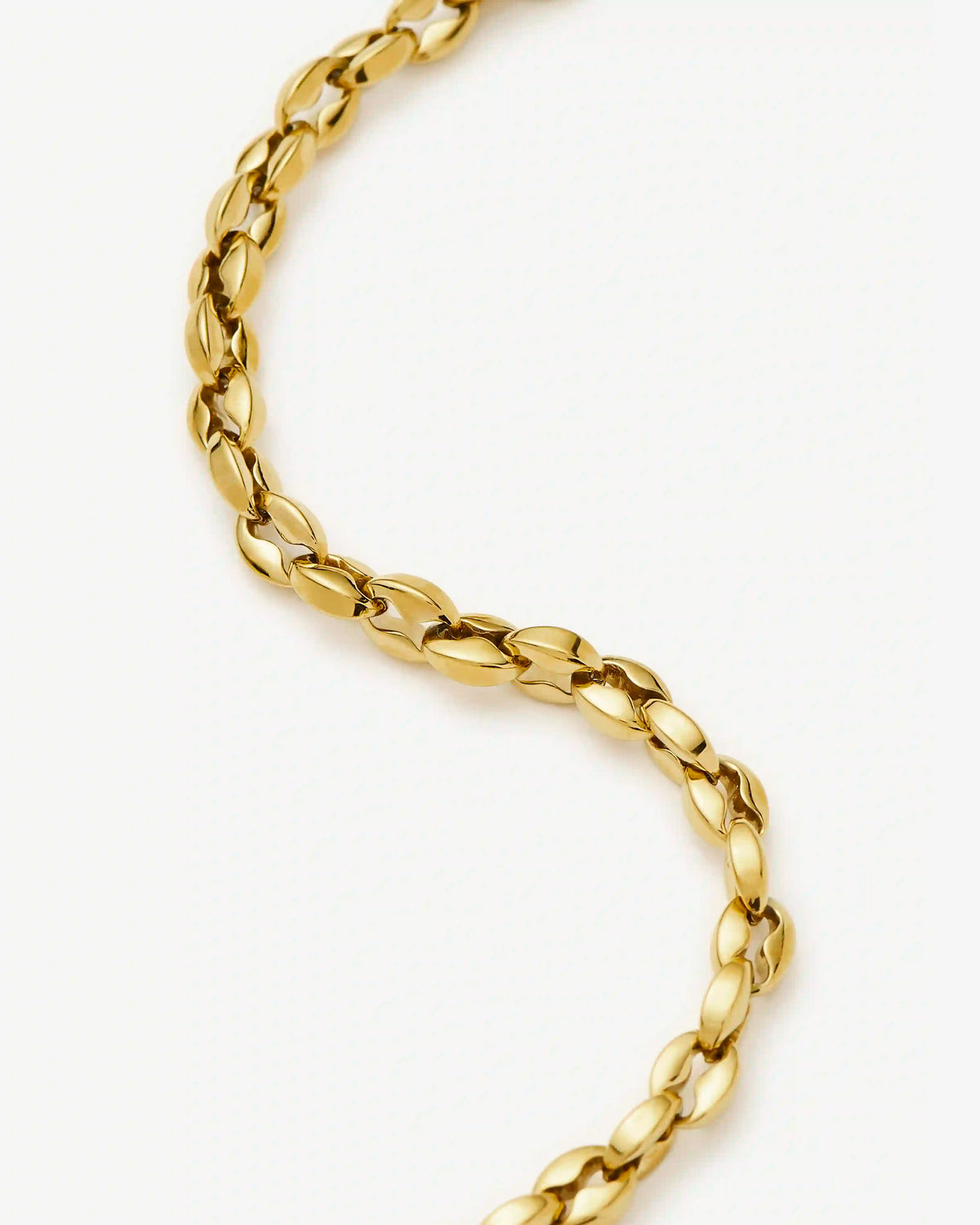 Missoma Mariner Chain Necklace in gold-plated metal, third view