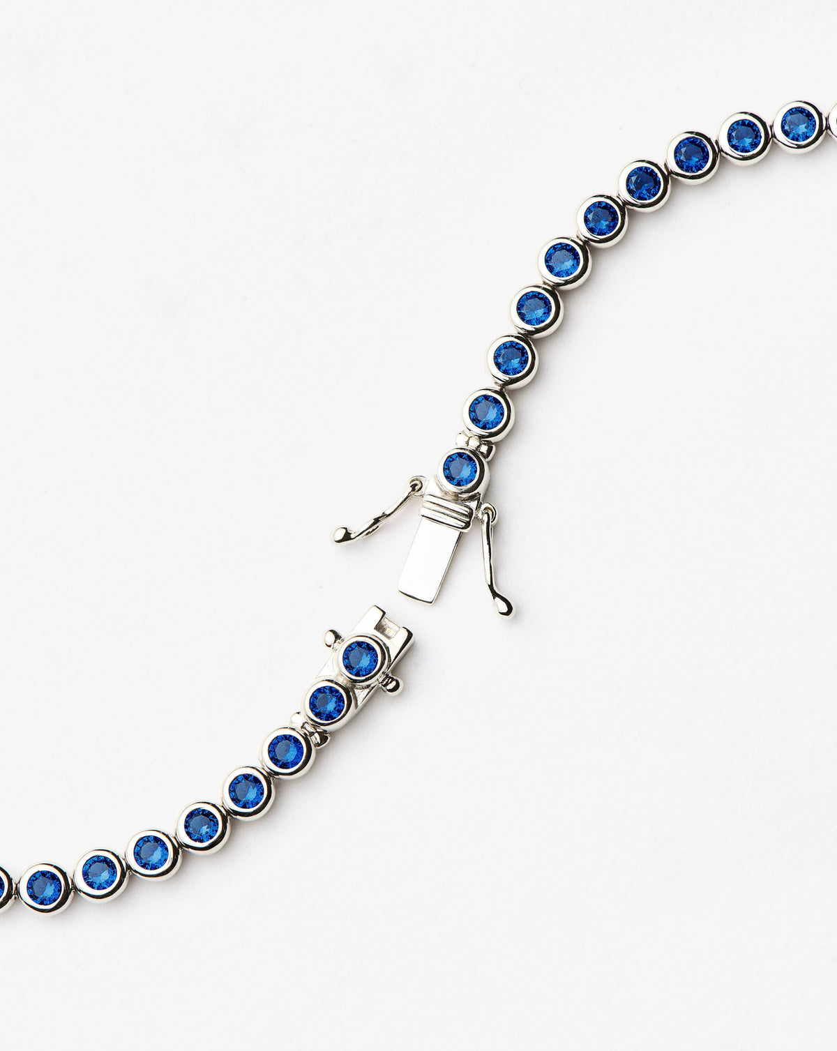 Missoma Tennis Round Bracelet in silver-plated brass, view 3