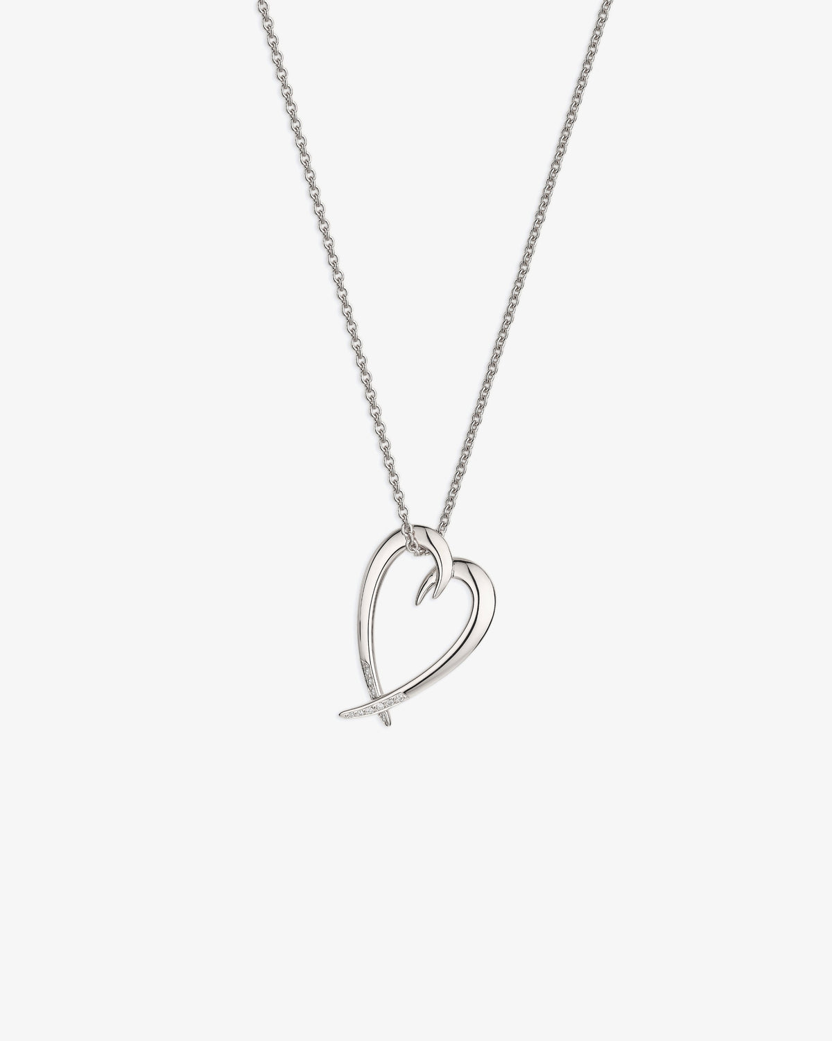 Shaun Leane Hook Heart Diamond Pendant