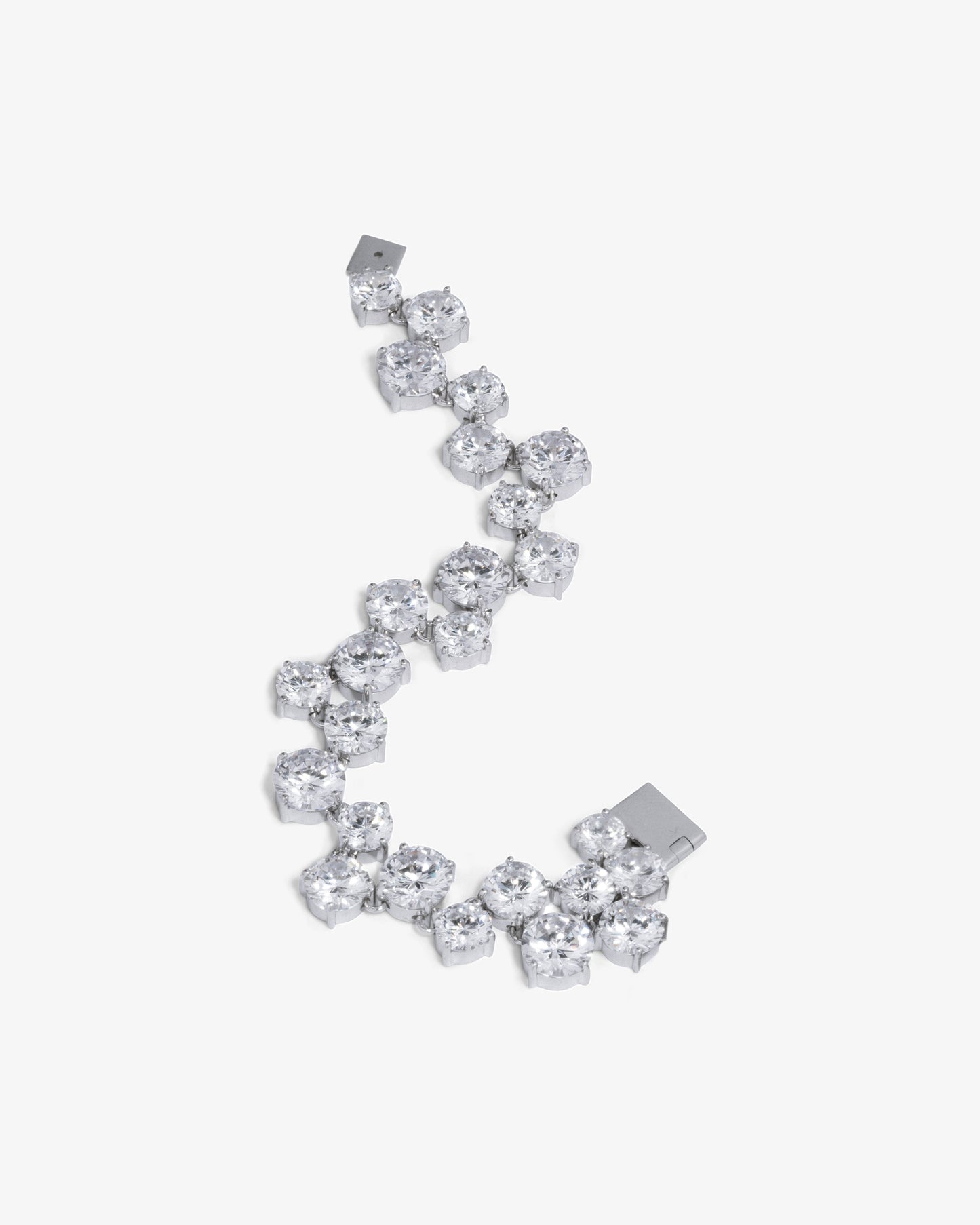 Completed Works – Zirconia And Rhodium Plated Bracelet