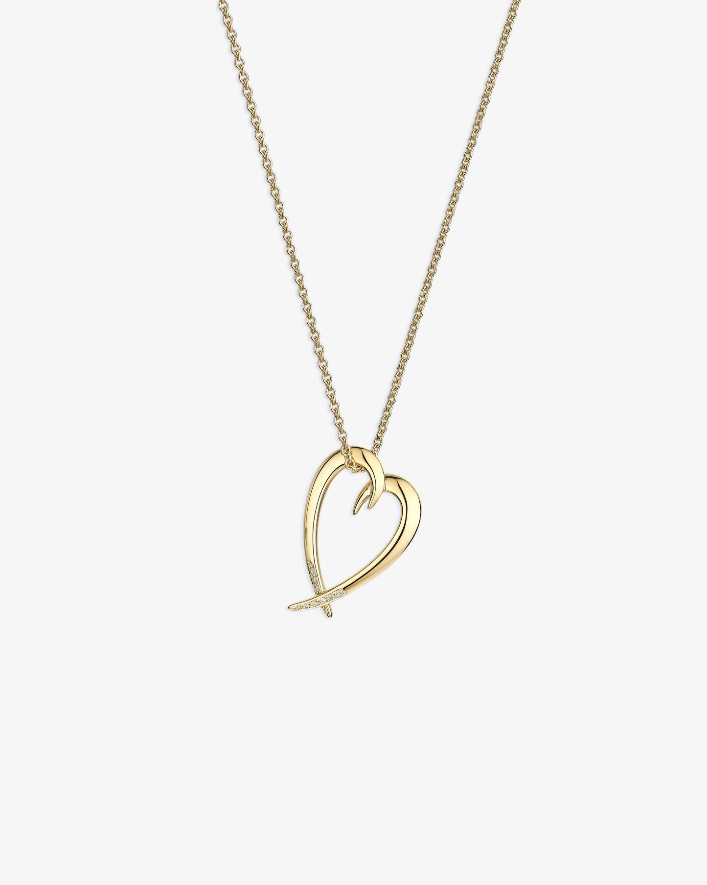 Shaun Leane Hook Heart Diamond Pendant