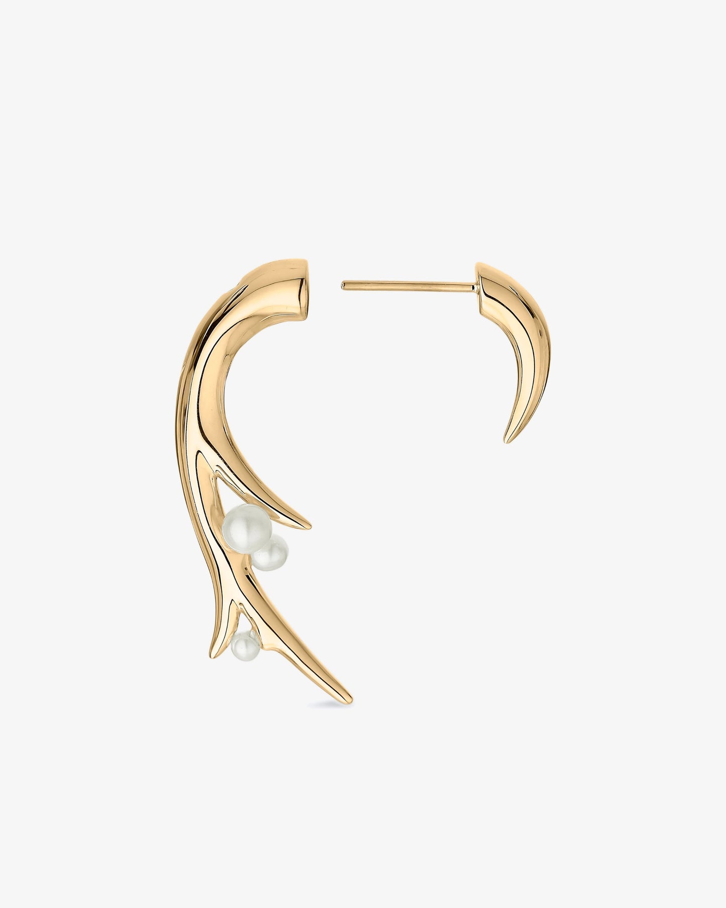 Shaun Leane Hooked Pearl Large Earrings
