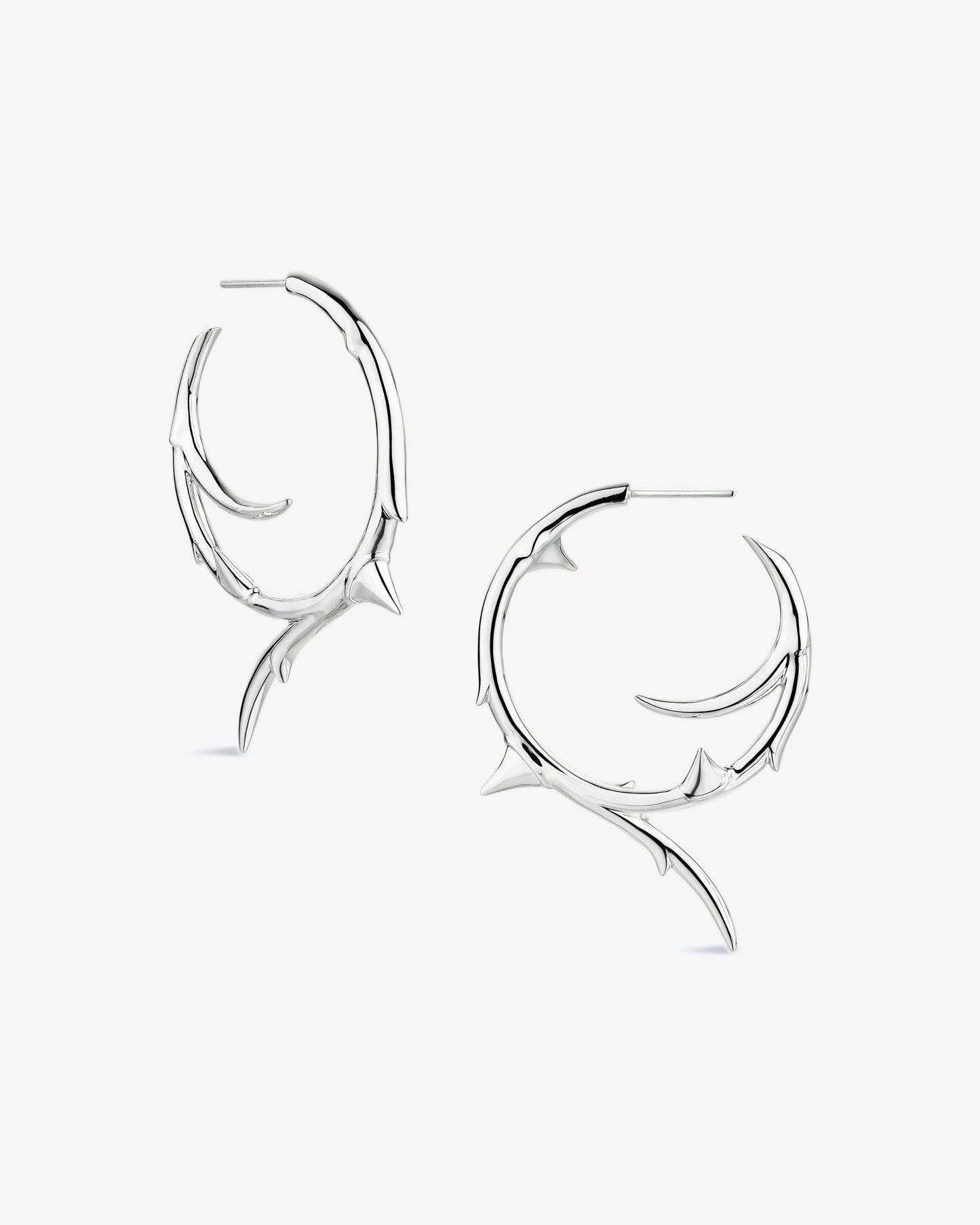 Shaun Leane Rose Thorn Medium Hoop Earrings