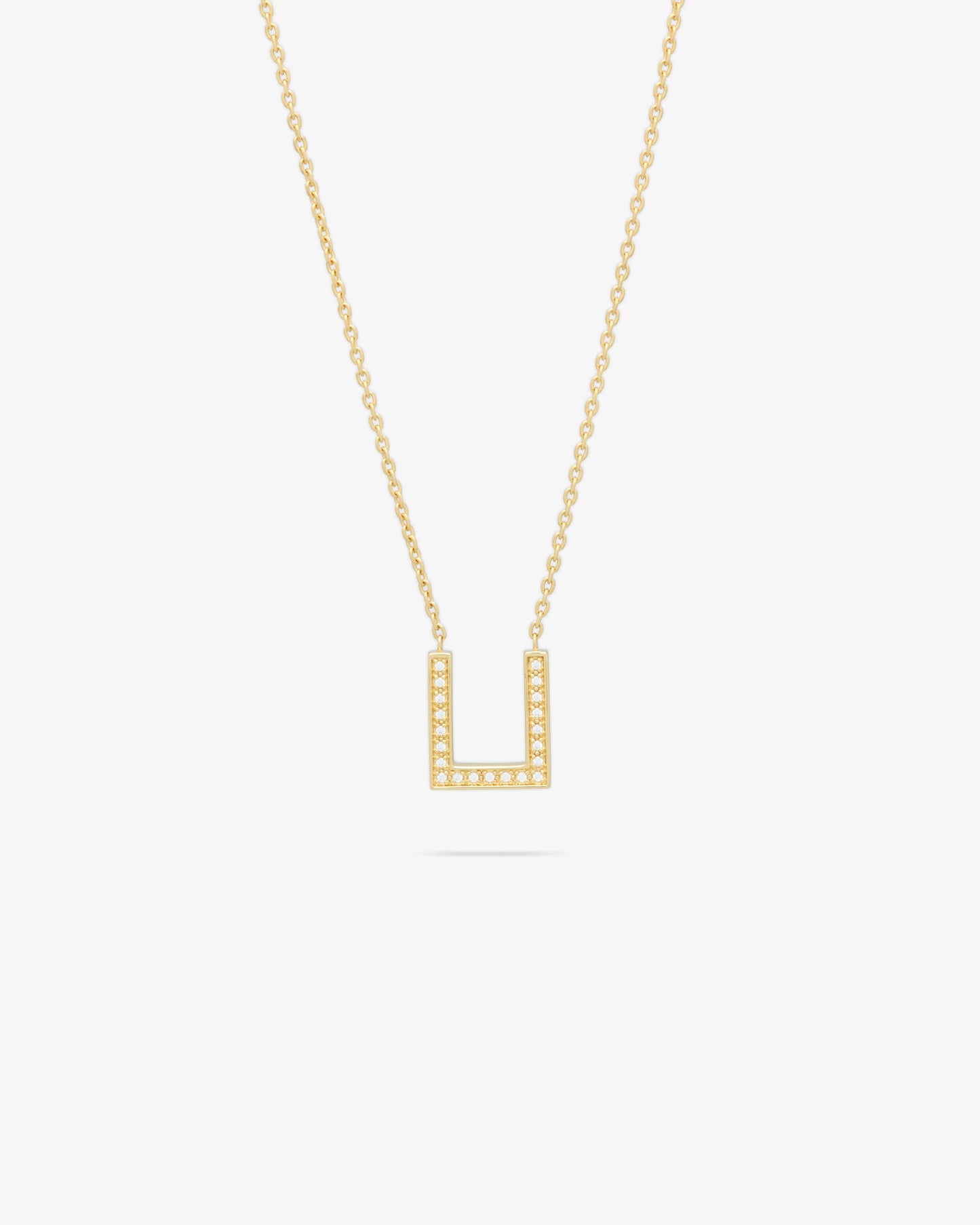 Tom Wood 9K Gold Sleek Pendant Diamonds