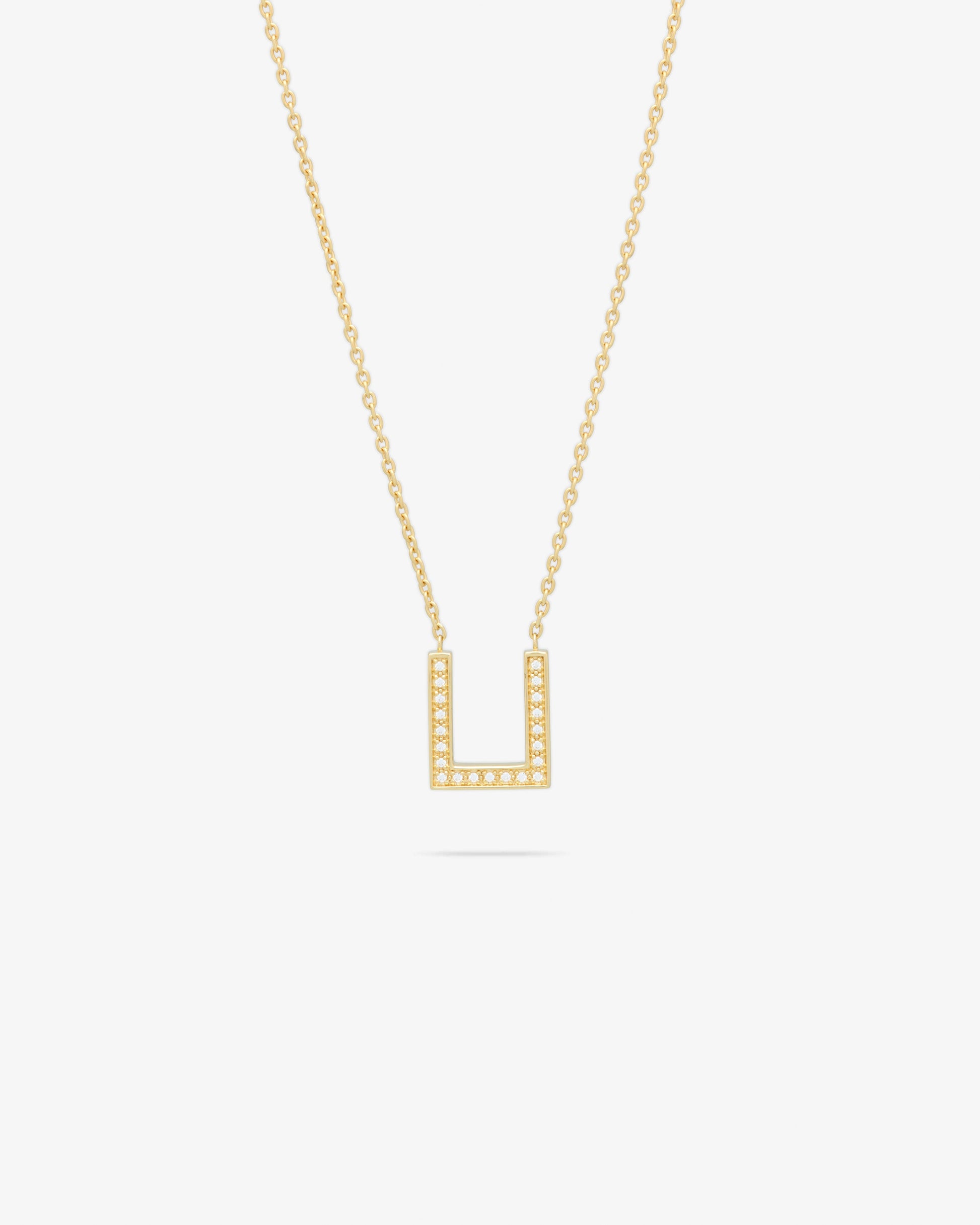 Tom Wood 9K Gold Sleek Pendant Diamonds