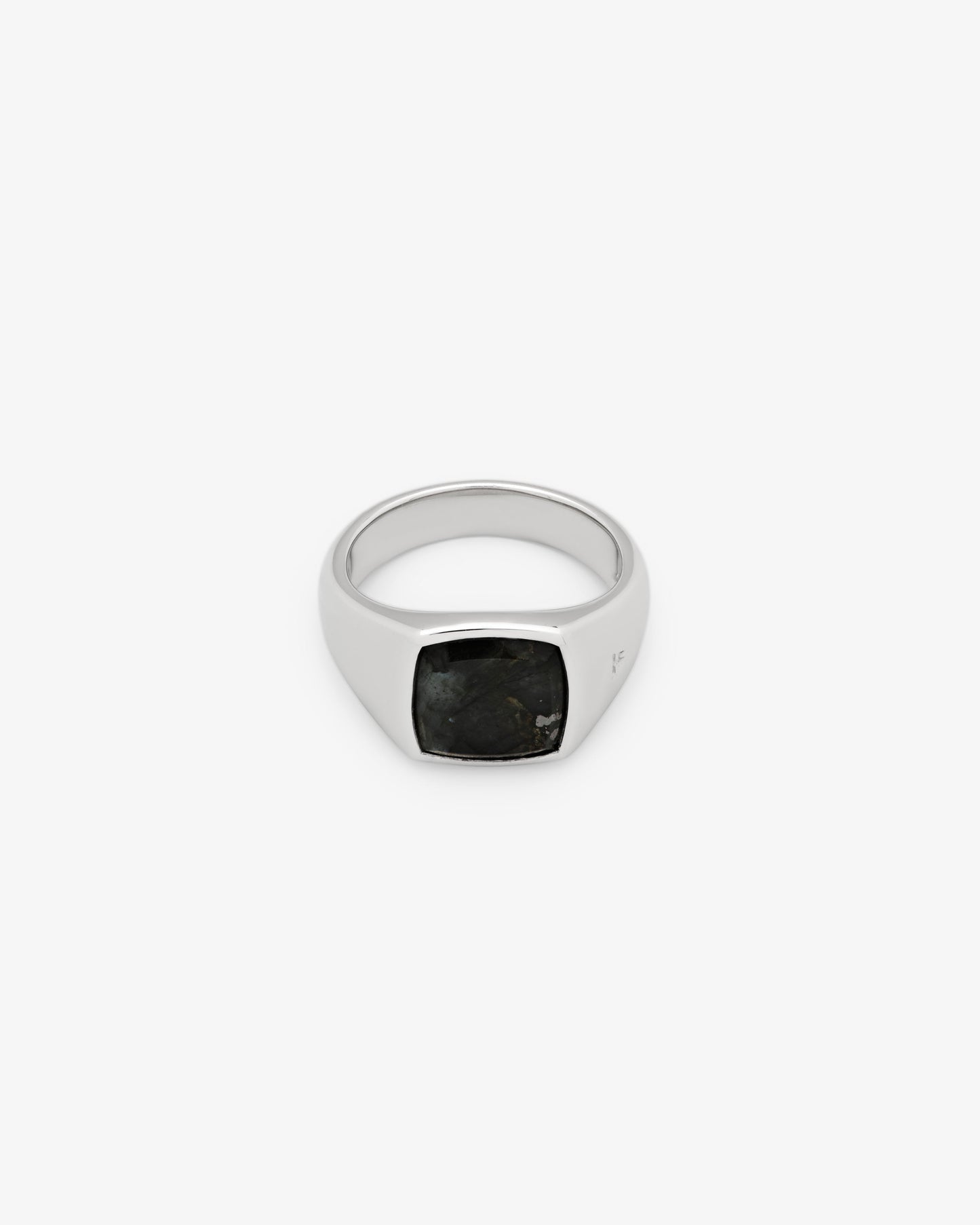 Tom Wood Kay Ring Black Larvikite