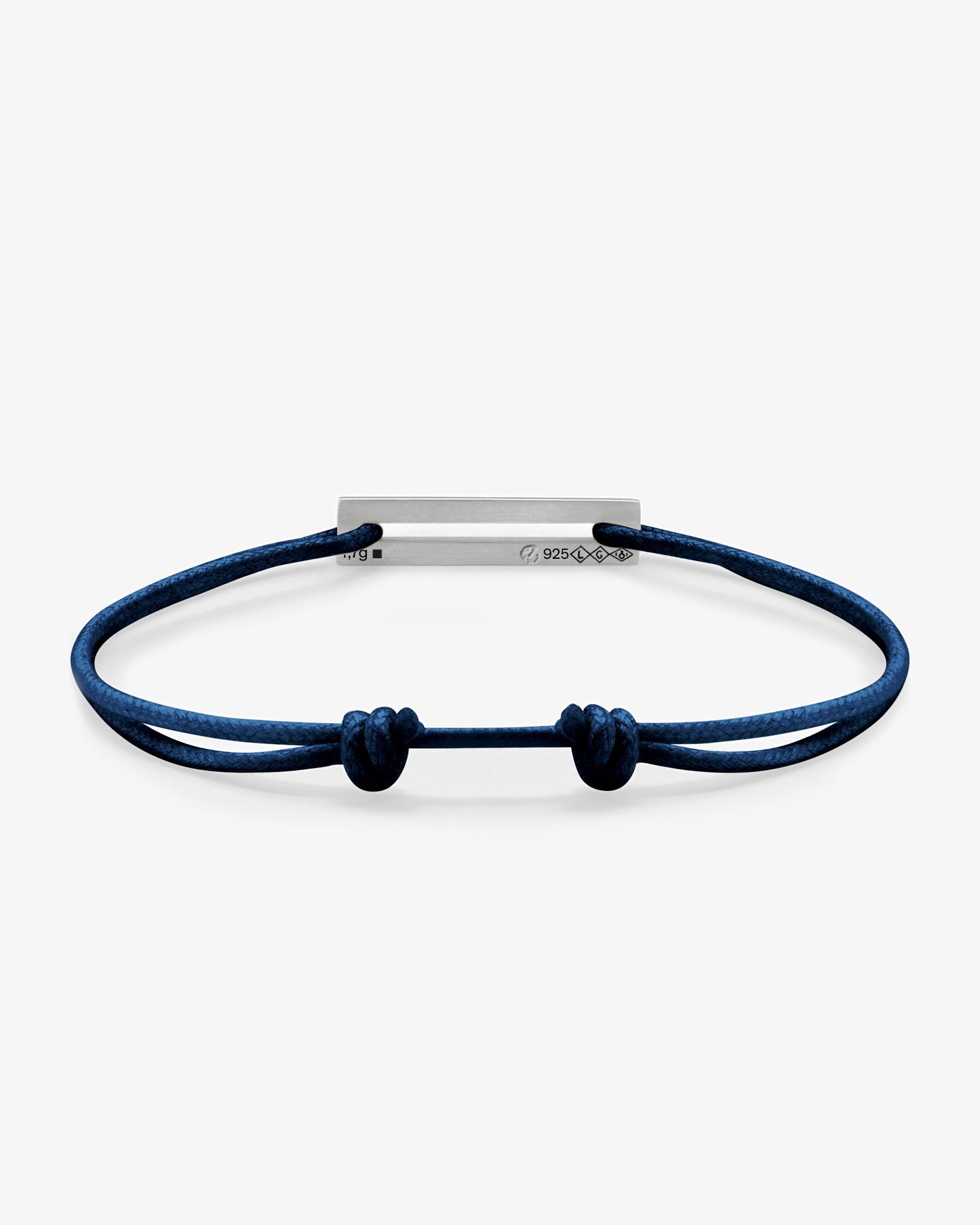 Le gramme 7g navy cord bracelet