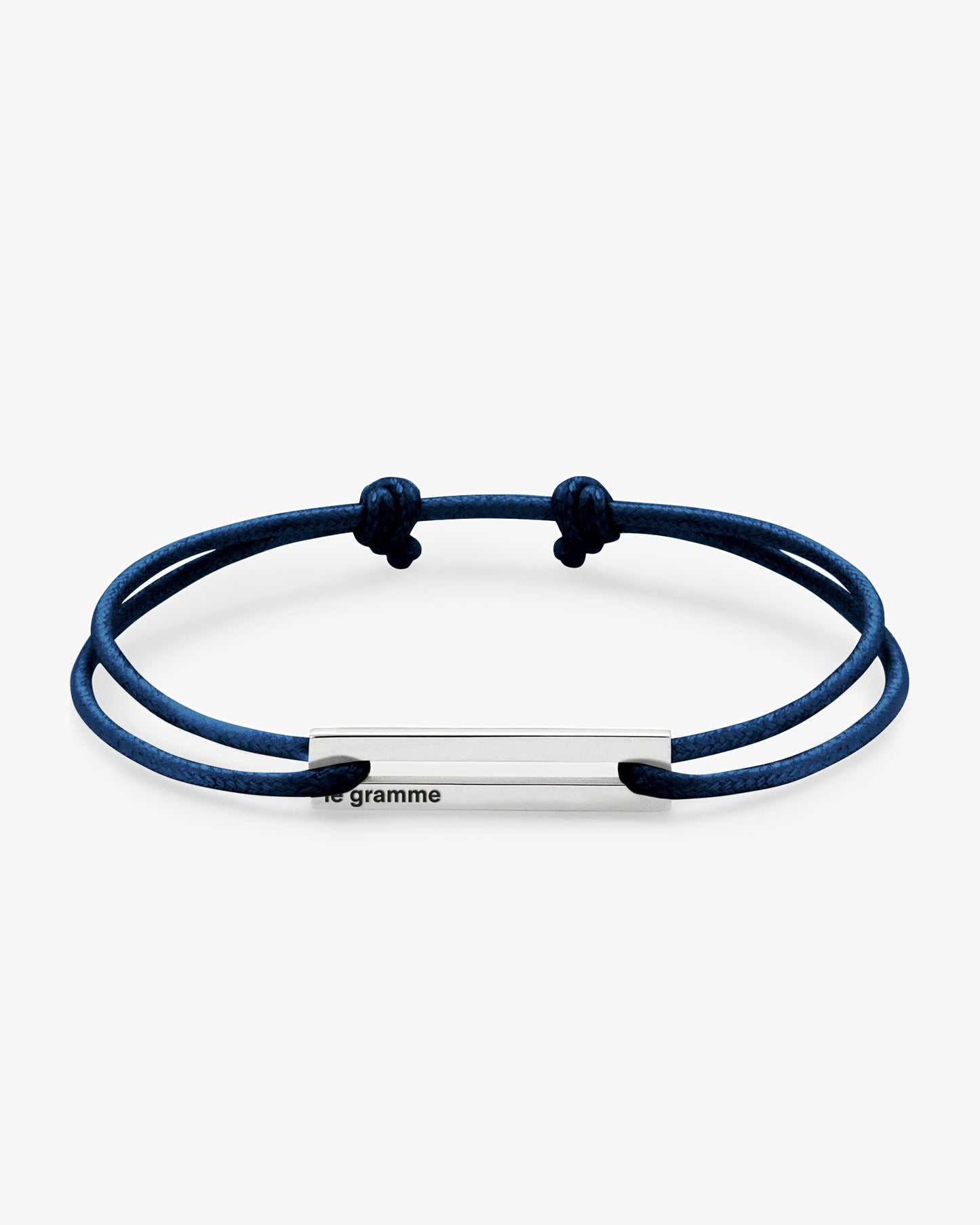 Le gramme 7g navy cord bracelet