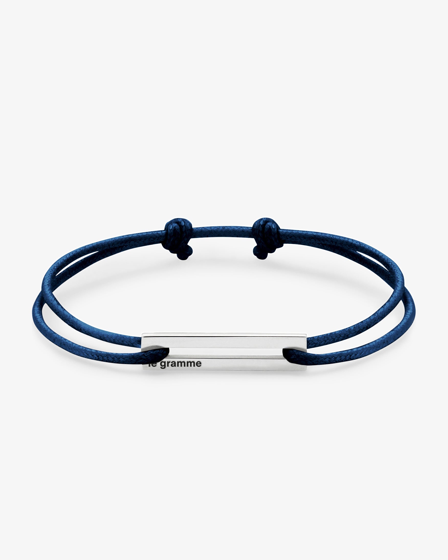 Le gramme 7g navy cord bracelet