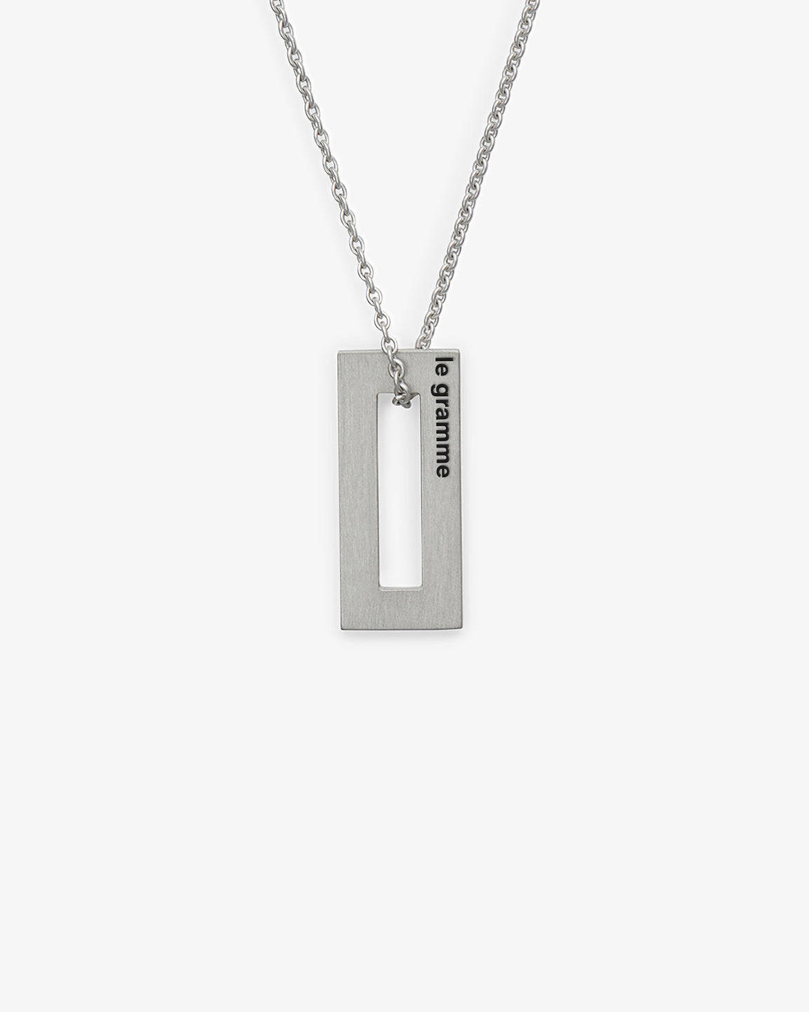 Le gramme 5g rectangle necklace