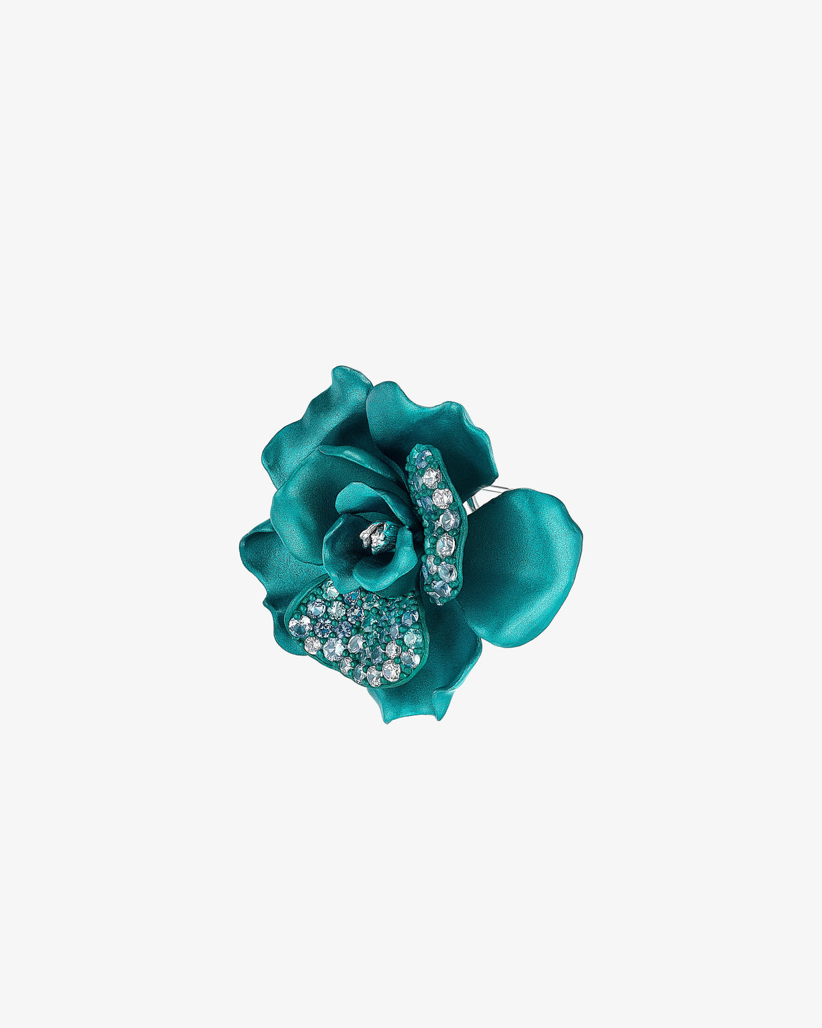 Anabela Chan Aqua Camelia Earrings