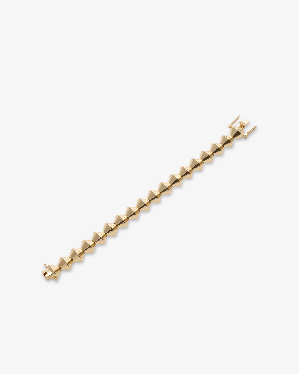 Eddie Borgo Small Honeycomb Bracelet in gold-plated brass