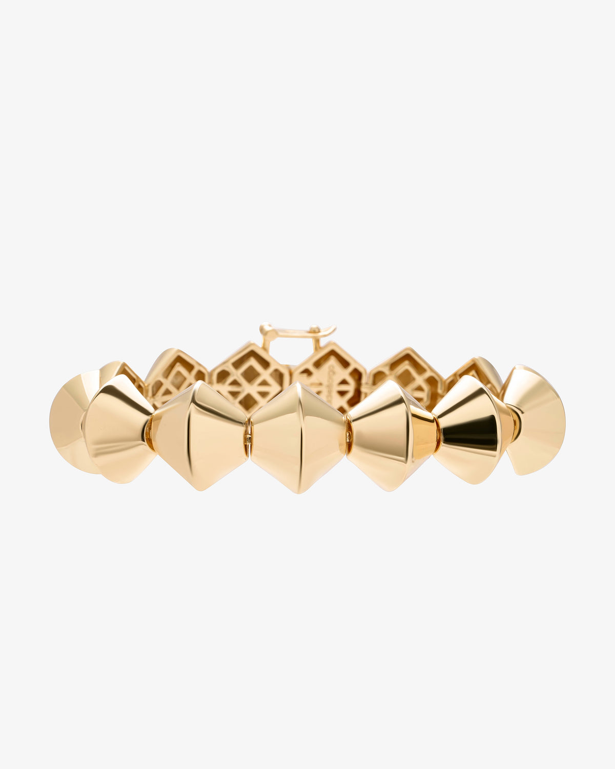 Eddie Borgo Honeycomb Bracelet in gold-plated brass, alternate view