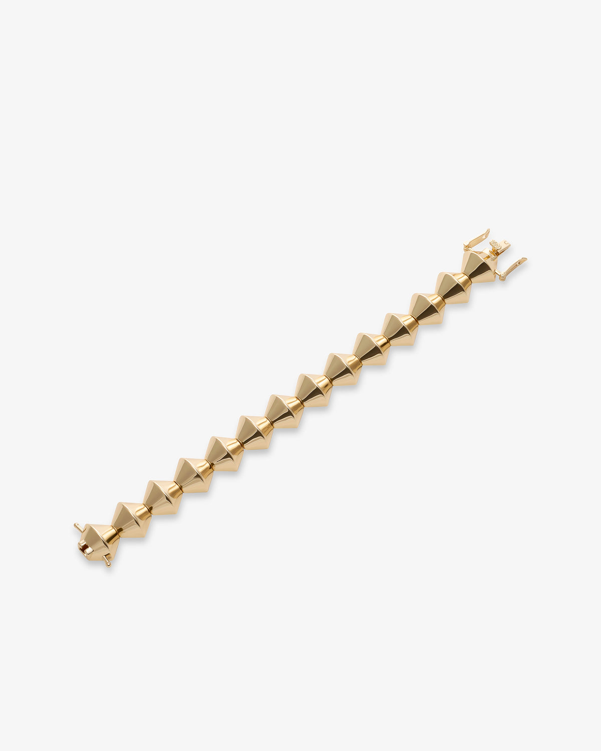 Eddie Borgo Honeycomb Bracelet in gold-plated brass