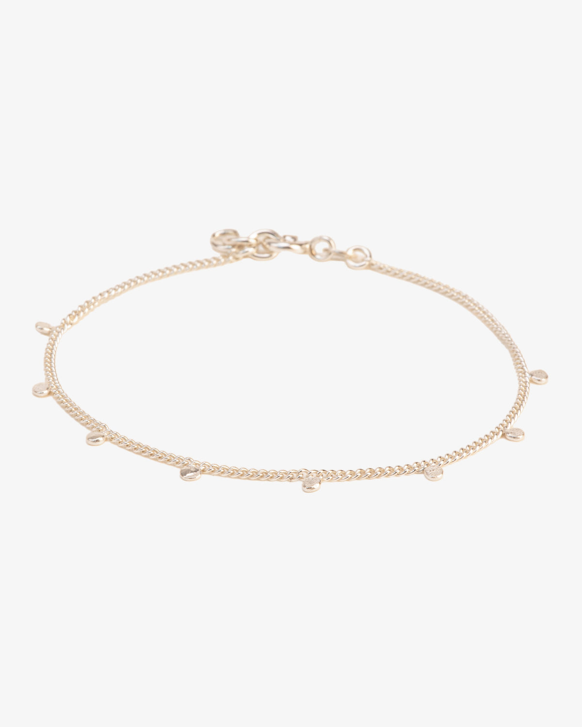 Wouters & Hendrix Hammered Charm Bracelet, side view