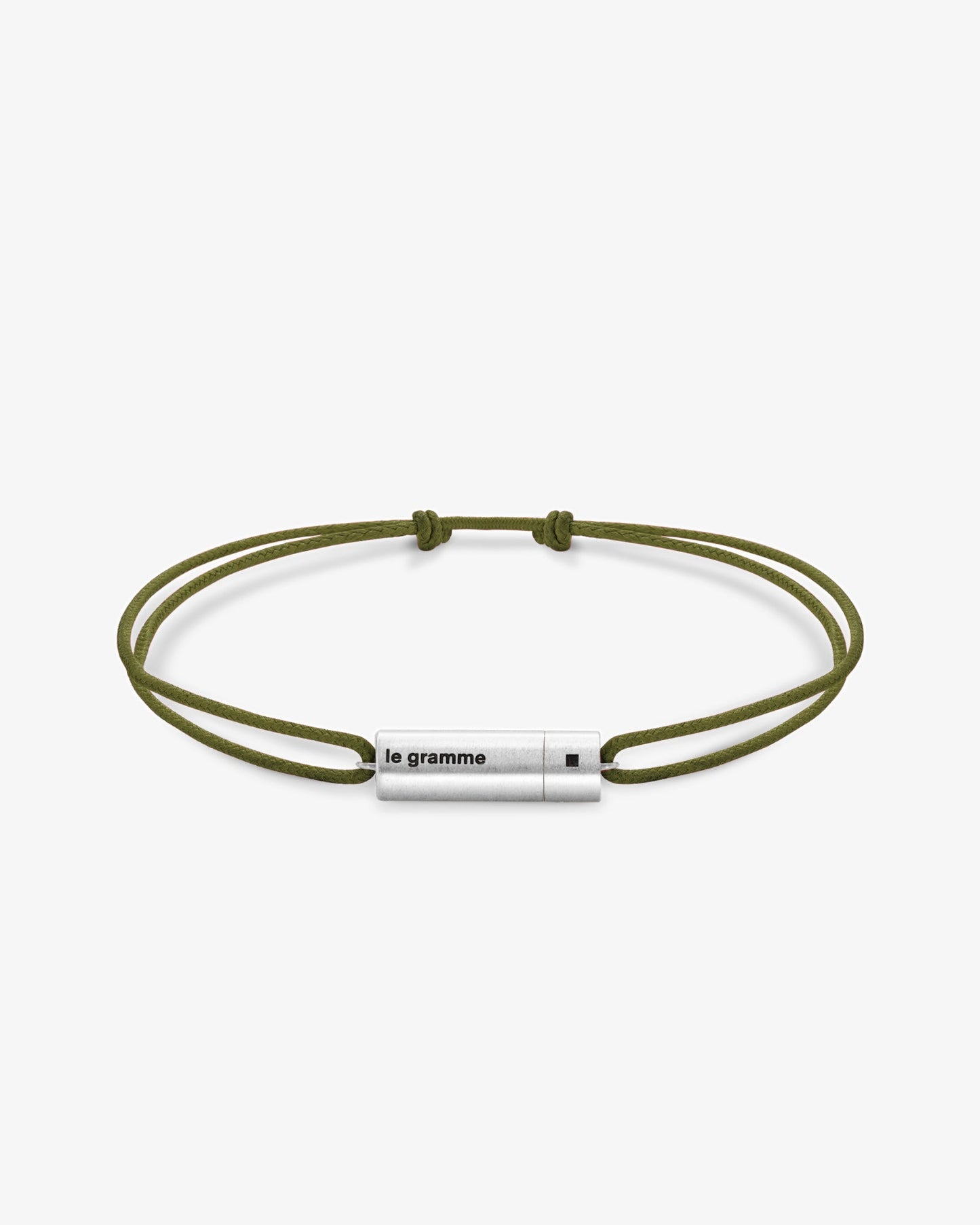 Le gramme 5g cable khaki cord bracelet