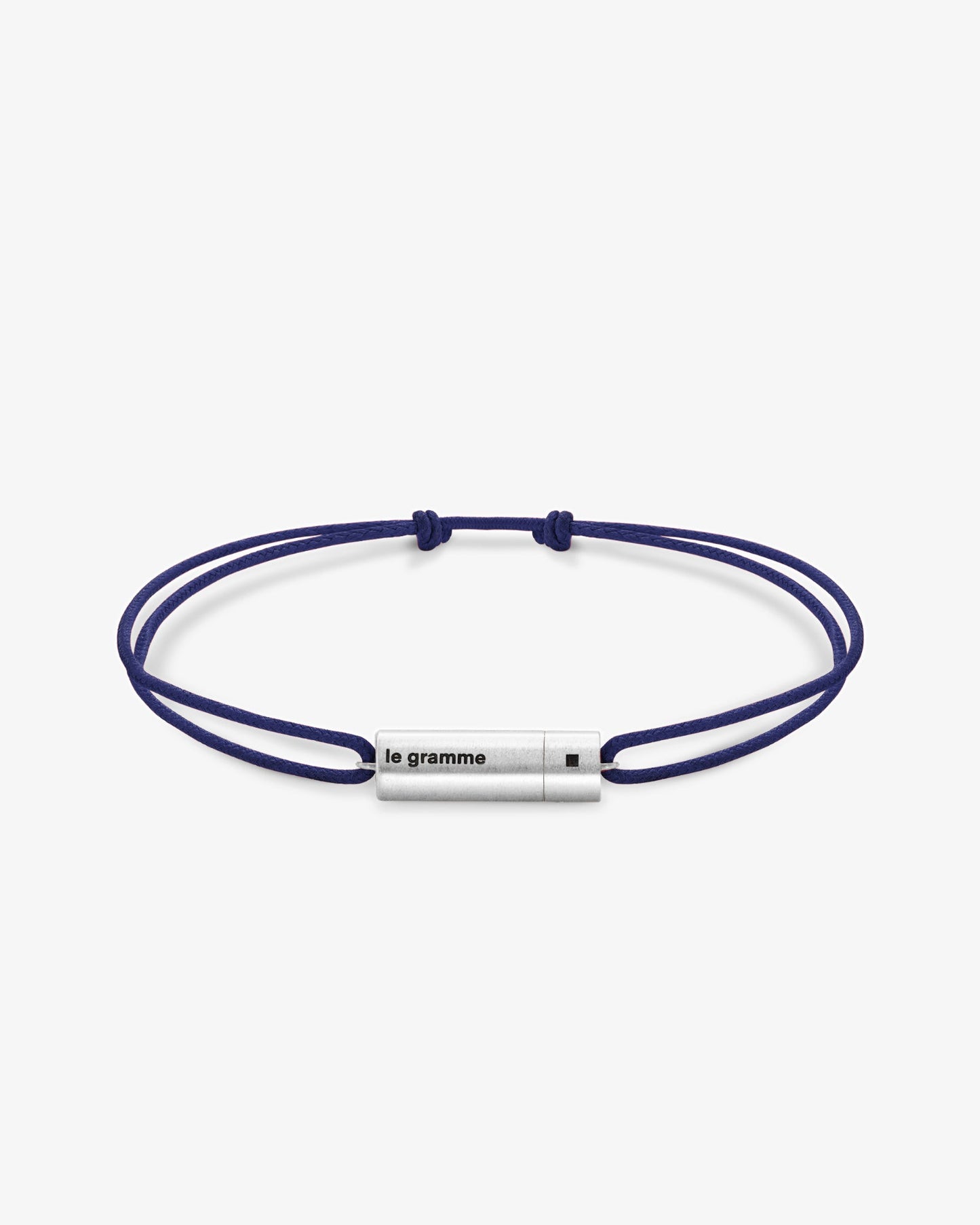 Le gramme 5g cable navy cord bracelet