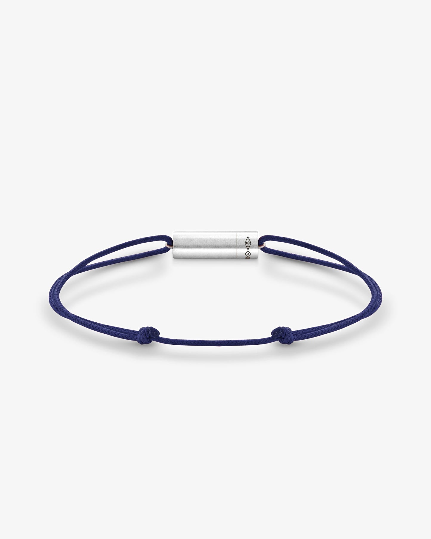 Le gramme 5g cable navy cord bracelet