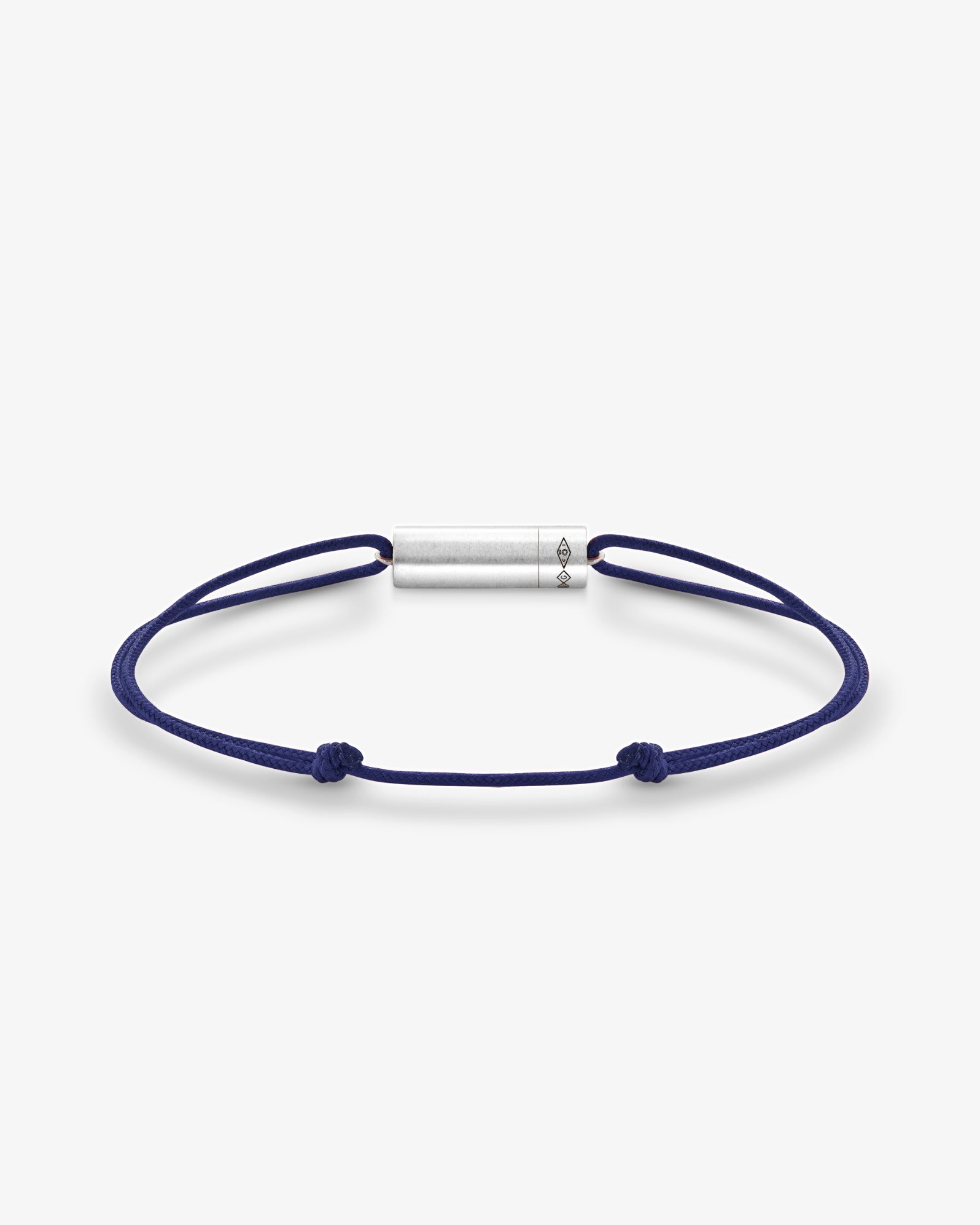 Le gramme 5g cable navy cord bracelet