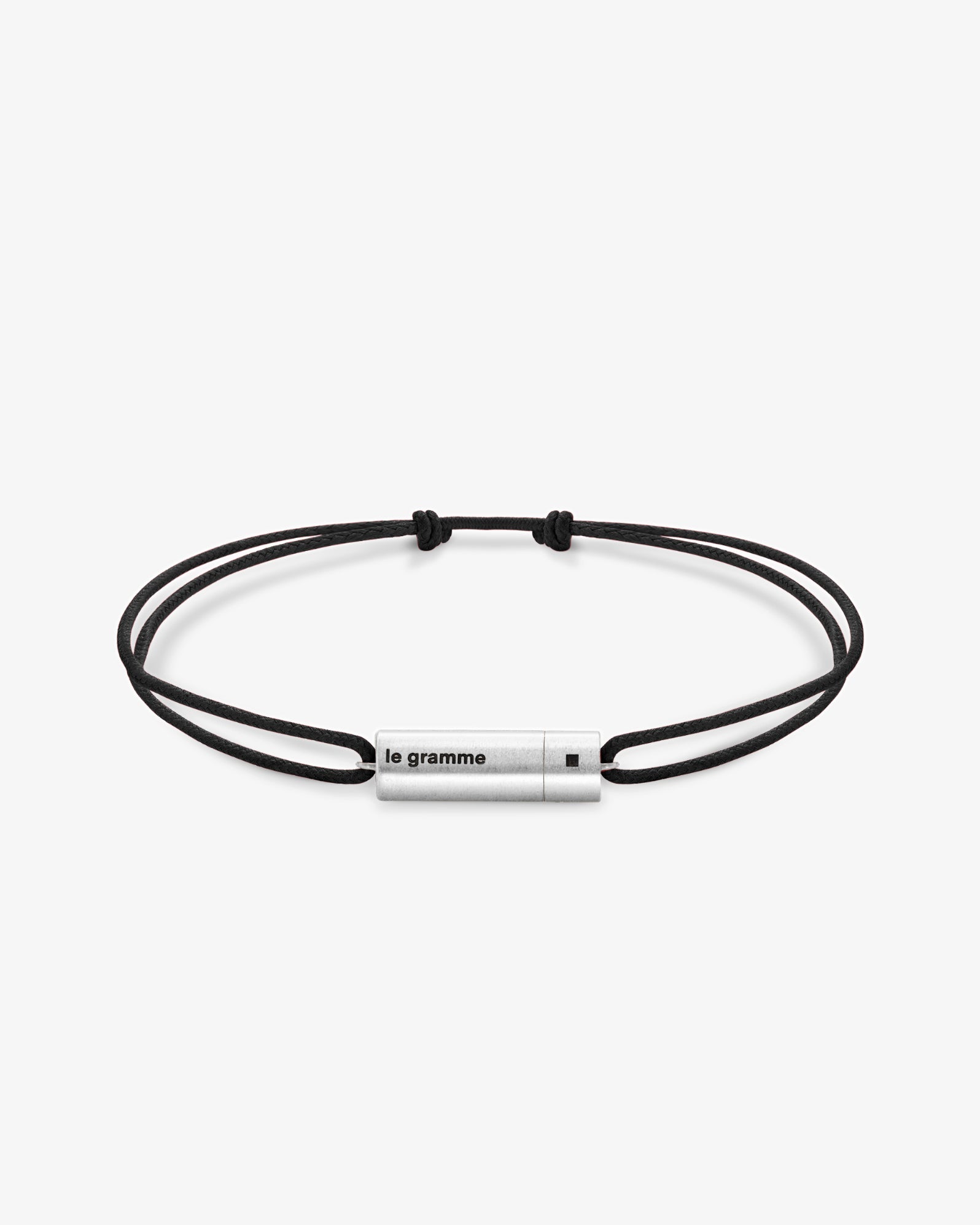 Le gramme 5g cable black cord bracelet