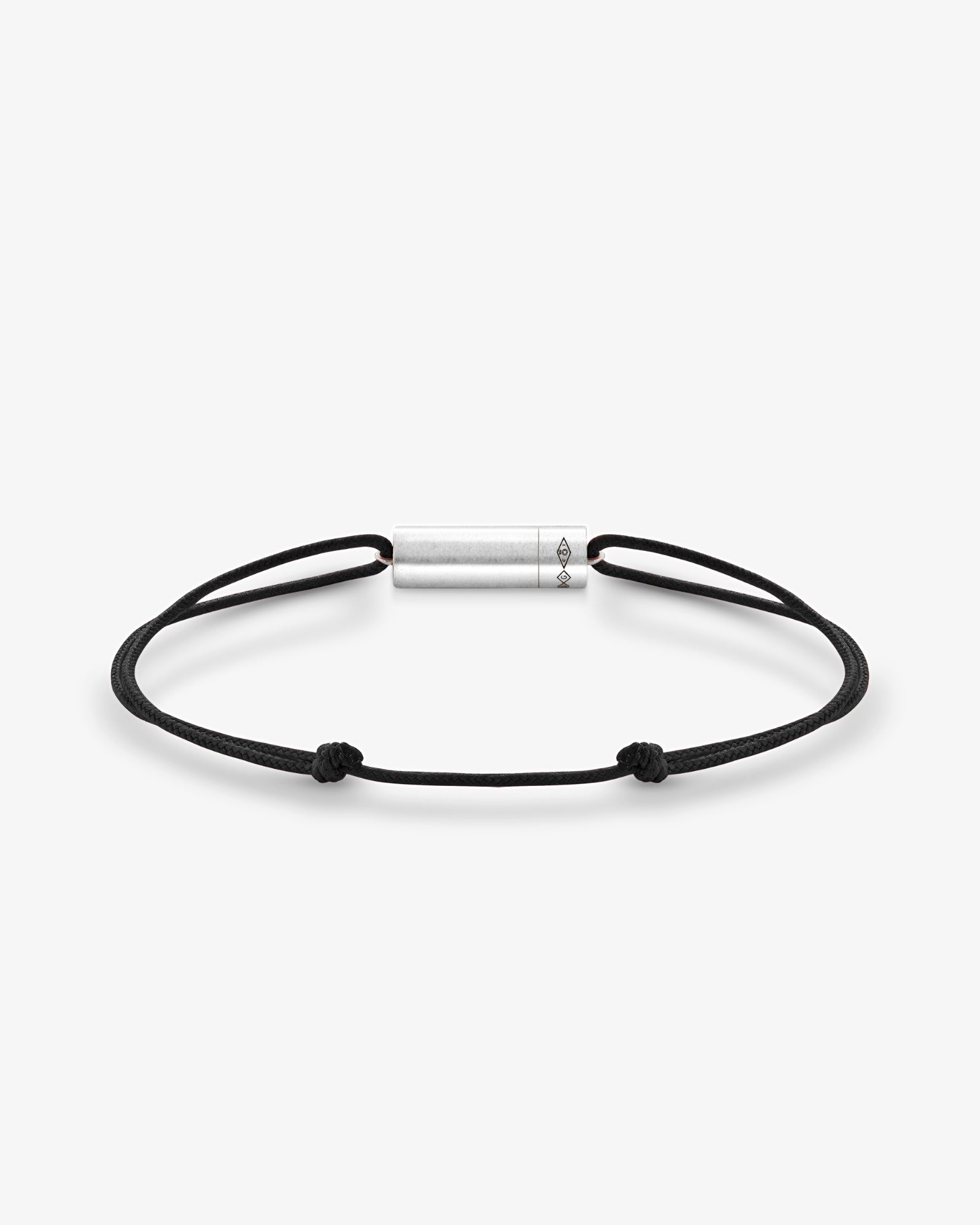 Le gramme 5g cable black cord bracelet