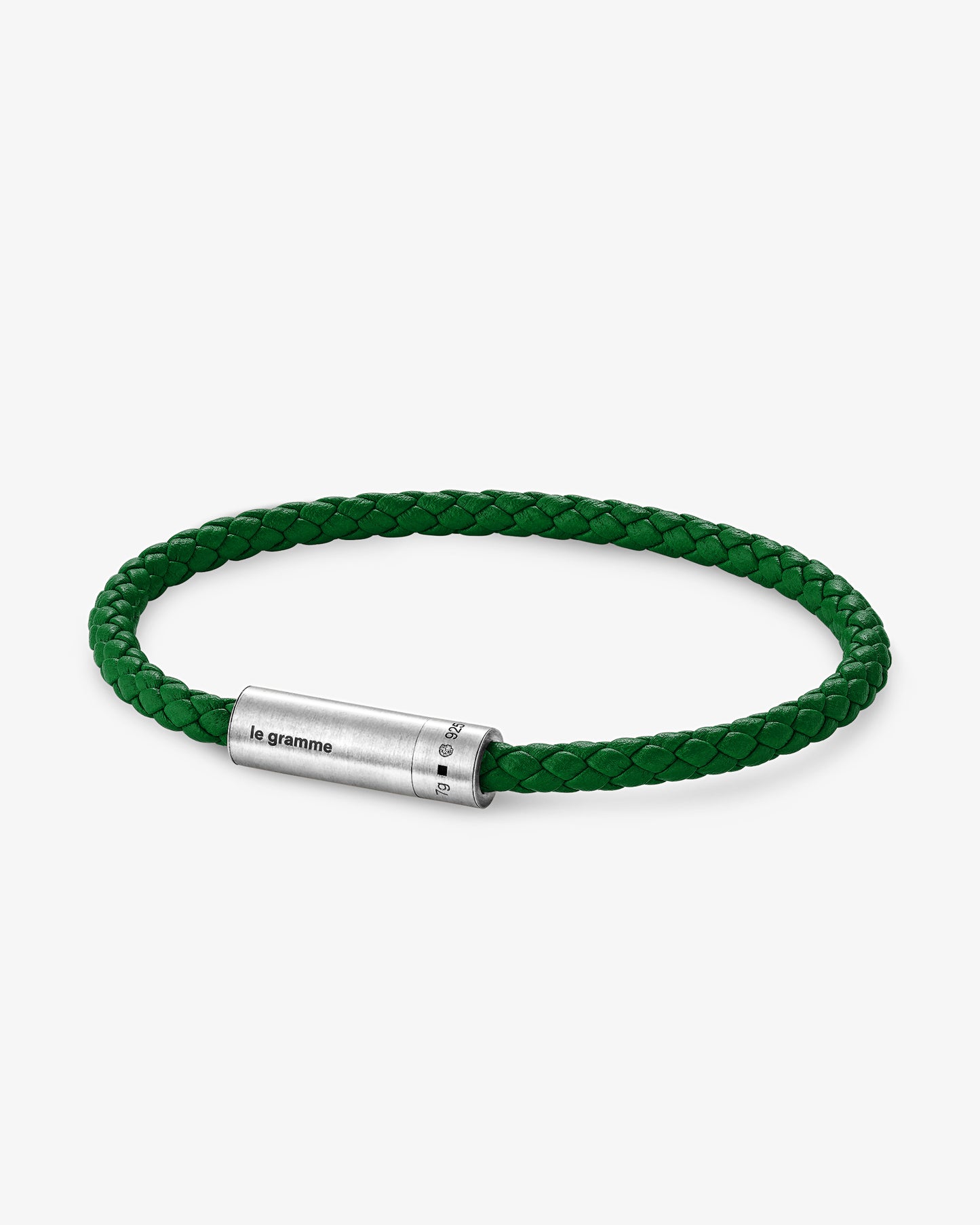 7g Green Leather Cable Bracelet