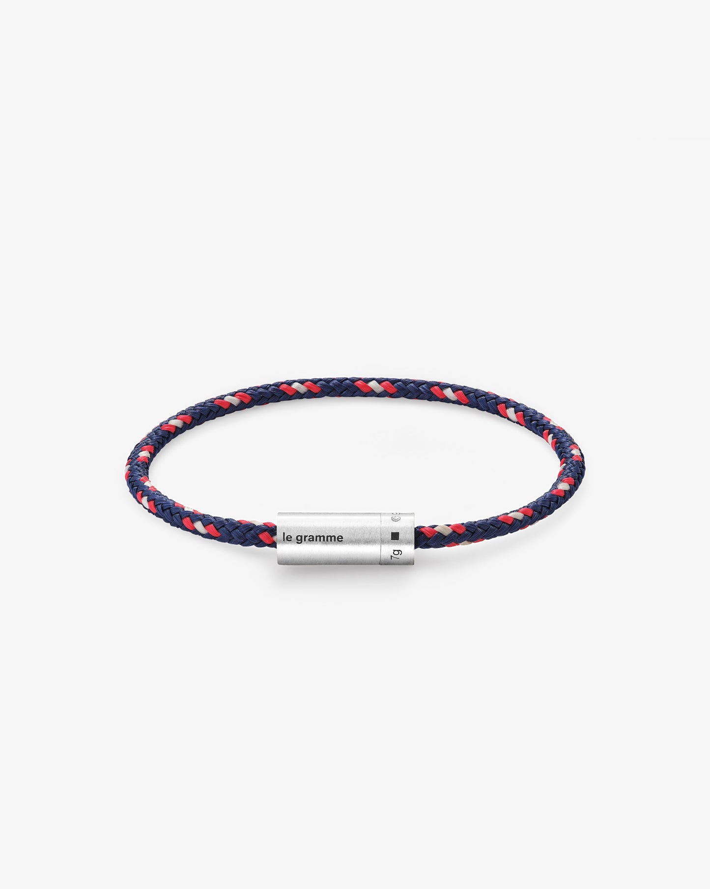 Le gramme 7g brushed navy red technical nato bracelet