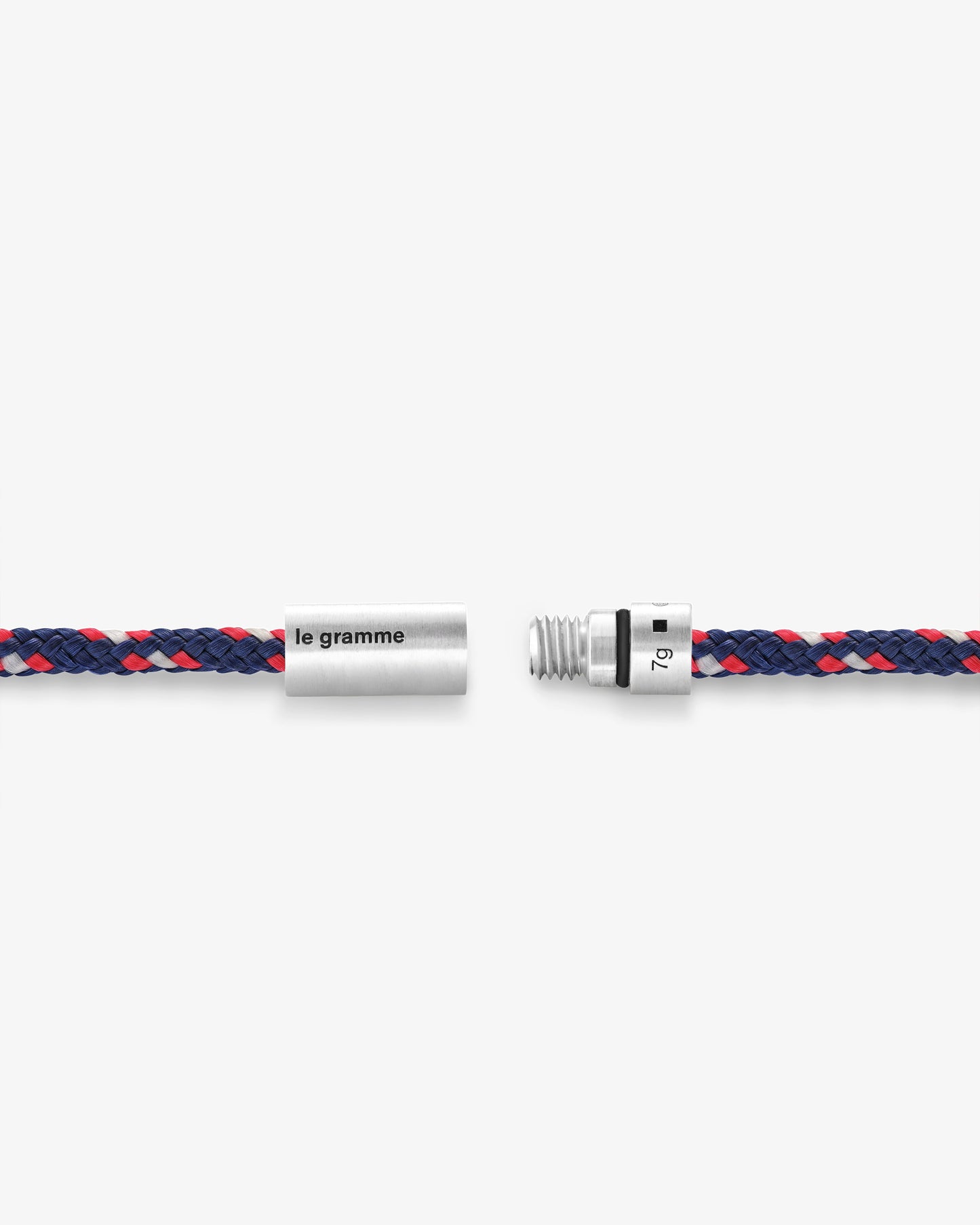 Le gramme 7g brushed navy red technical nato bracelet
