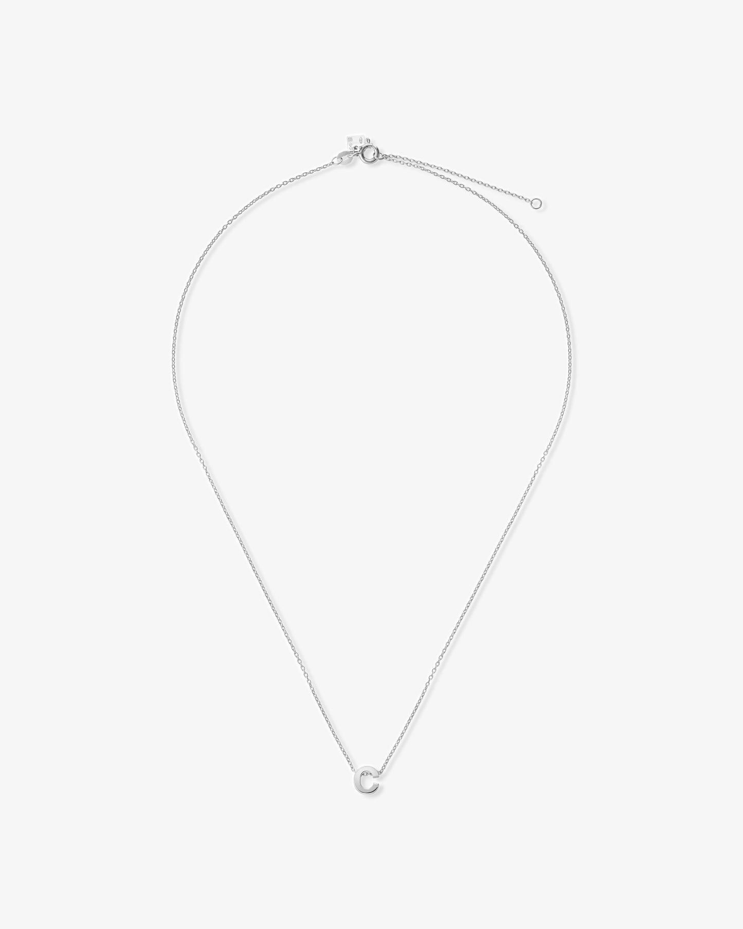 Le gramme 1g polished alphabet necklace