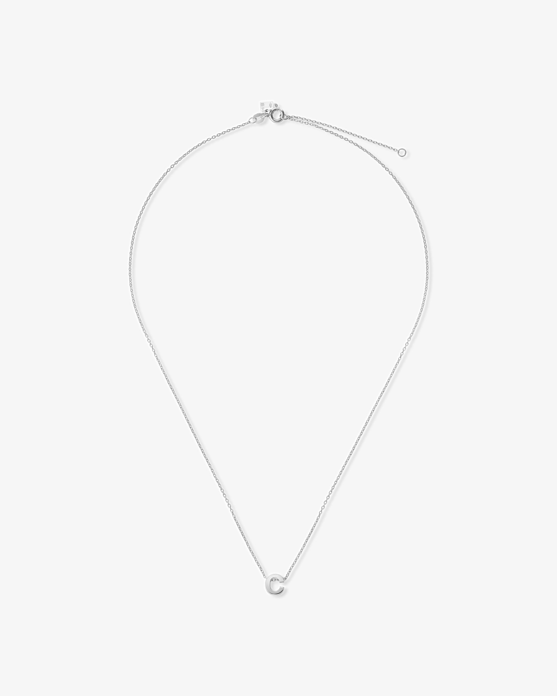 Le gramme 1g polished alphabet necklace